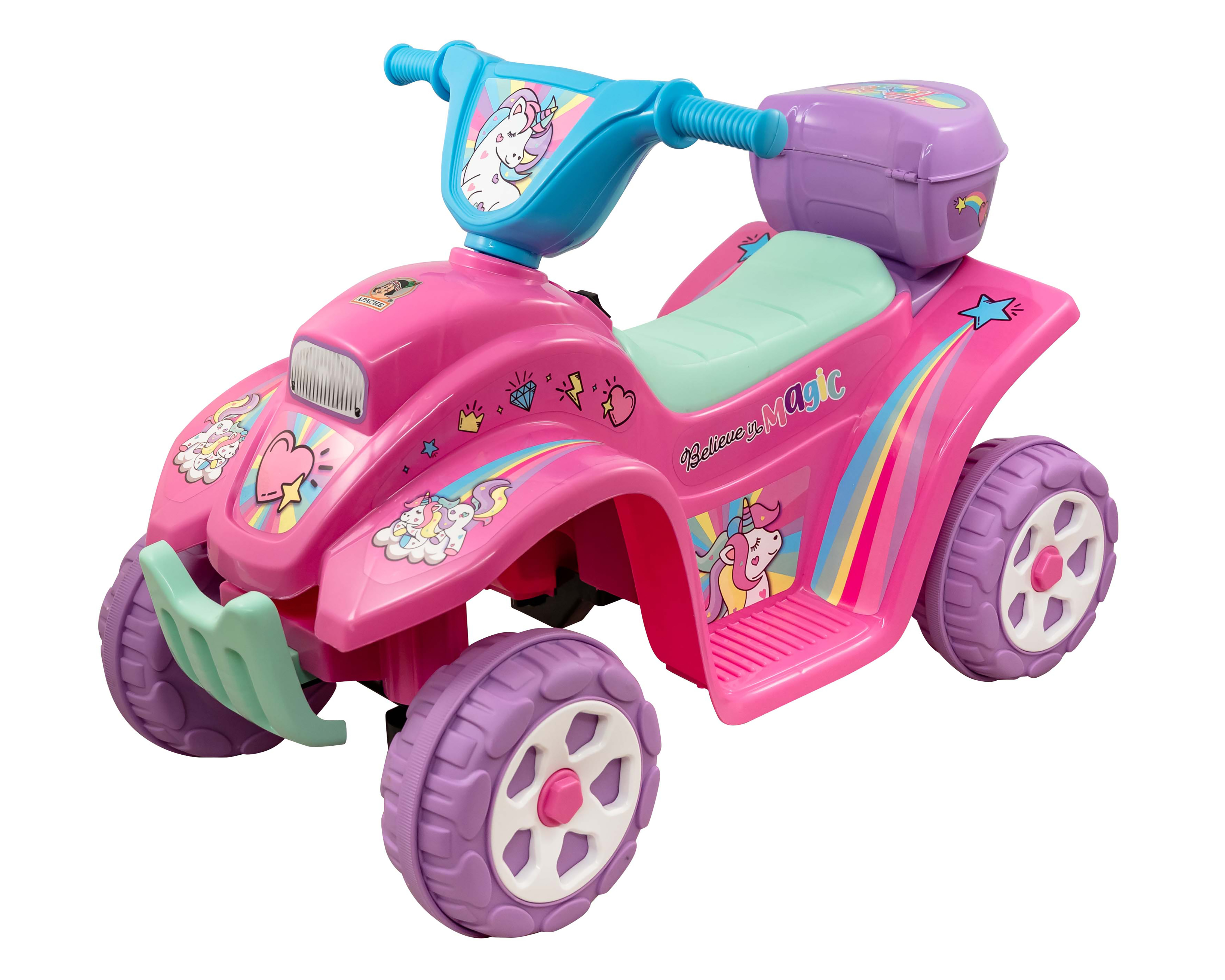 Foto 3 pulgar | Foto 2 | Montable Eléctrico Apache Unicornio Rosa