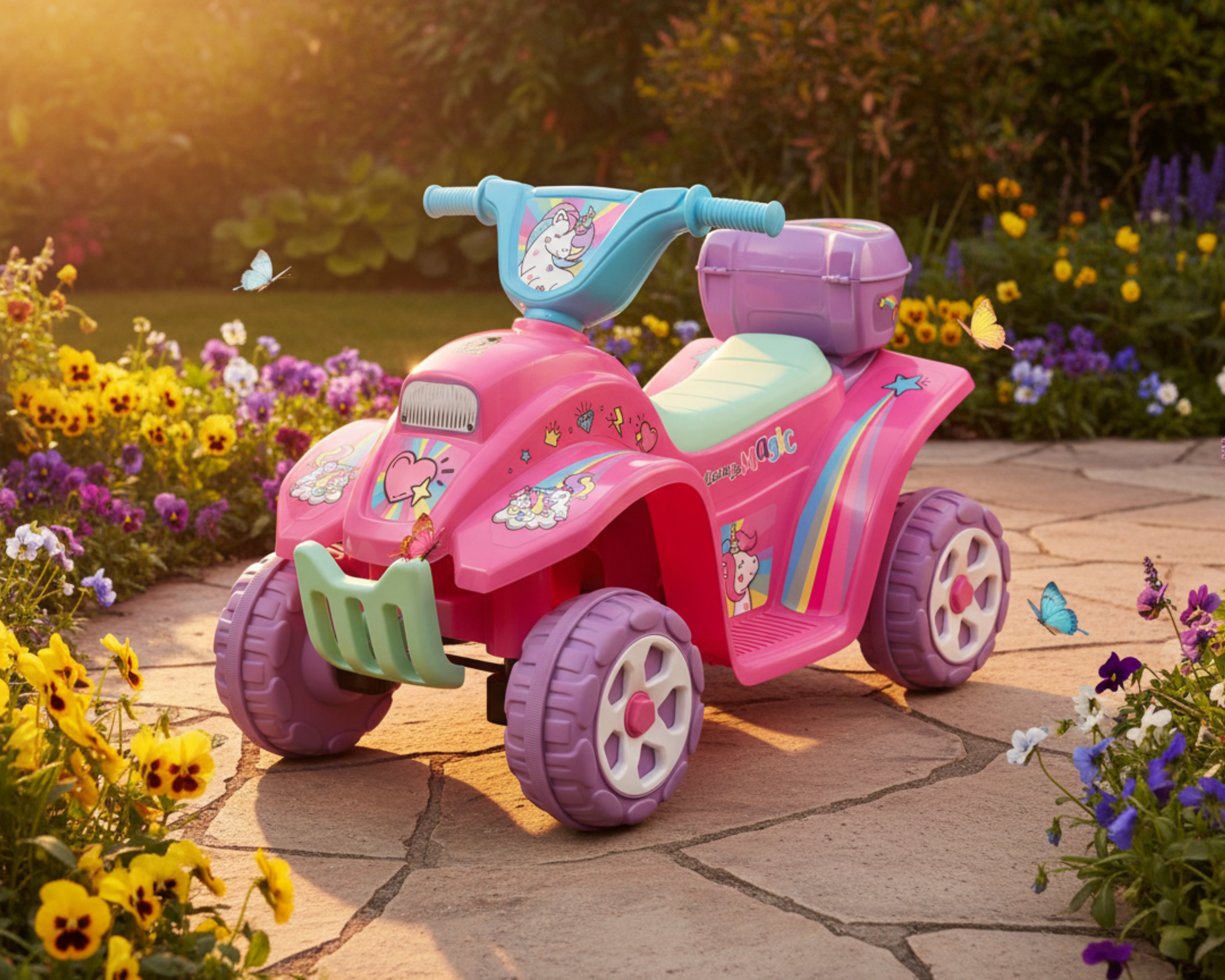 Foto 6 | Foto 6 | Montable Eléctrico Apache Unicornio Rosa