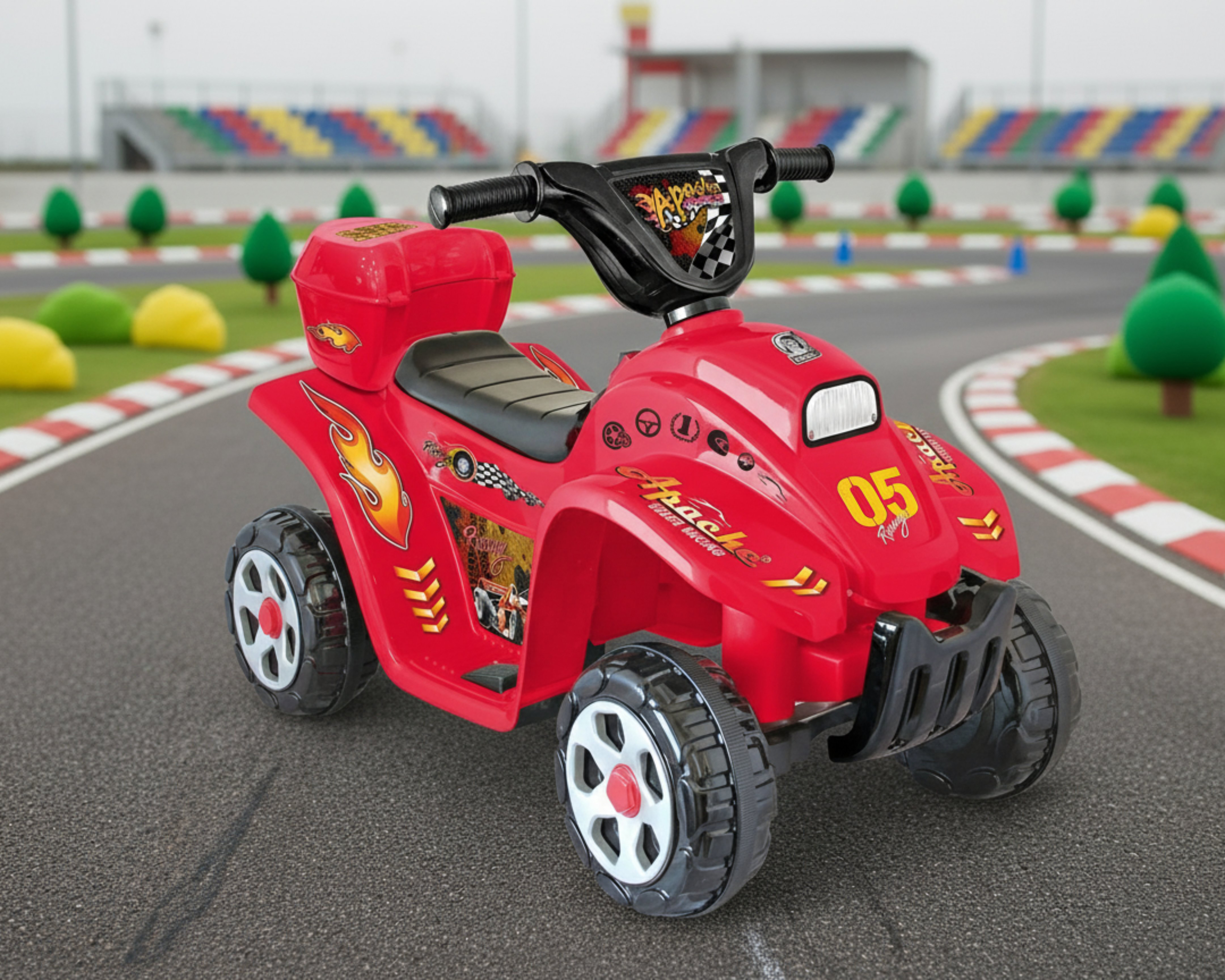 Foto 6 | Foto 6 | Montable Eléctrico Apache Racing Rojo