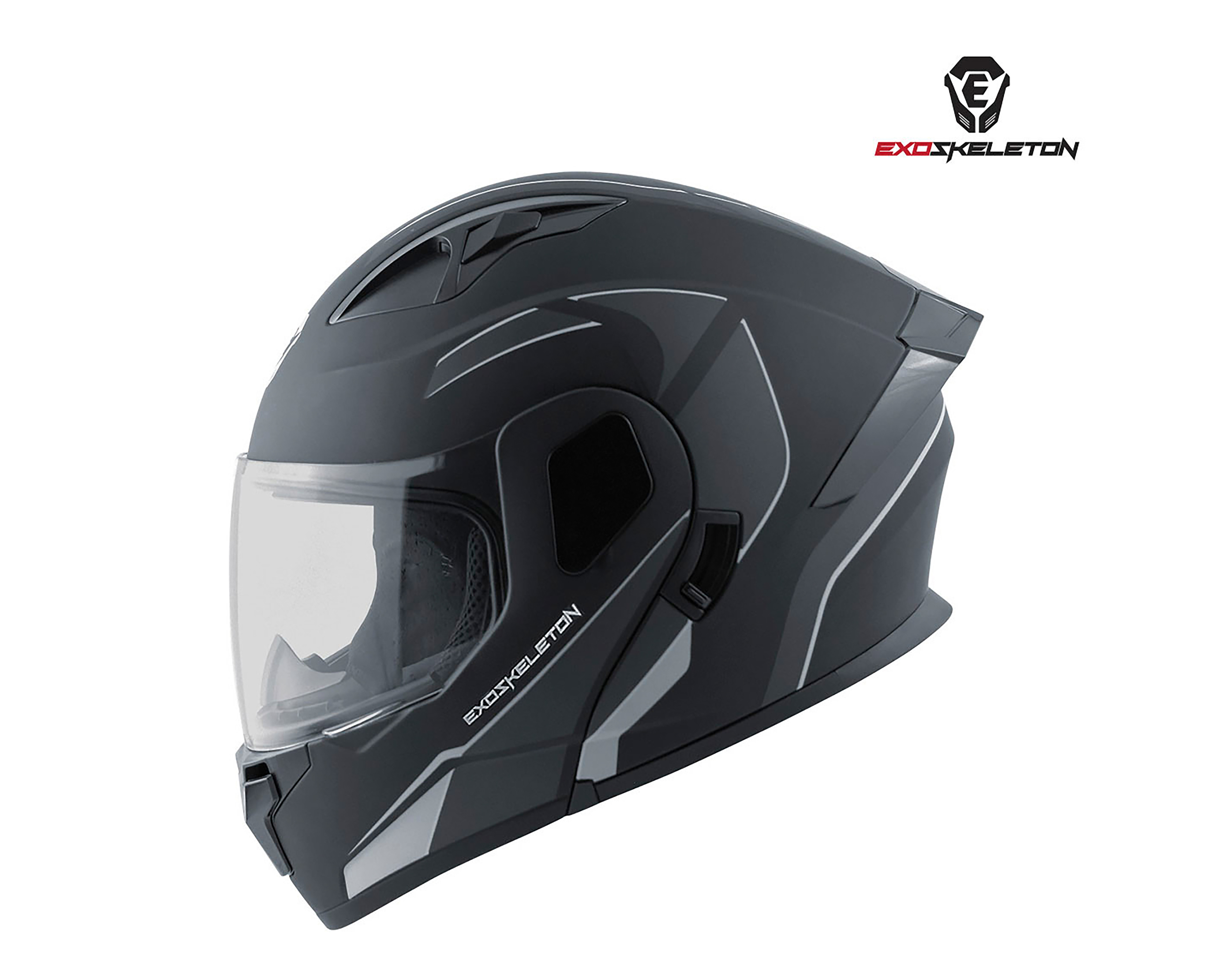 Foto 2 | Foto 2 | Casco para Motociclista Exoskeleton Grande Negro Ajustable