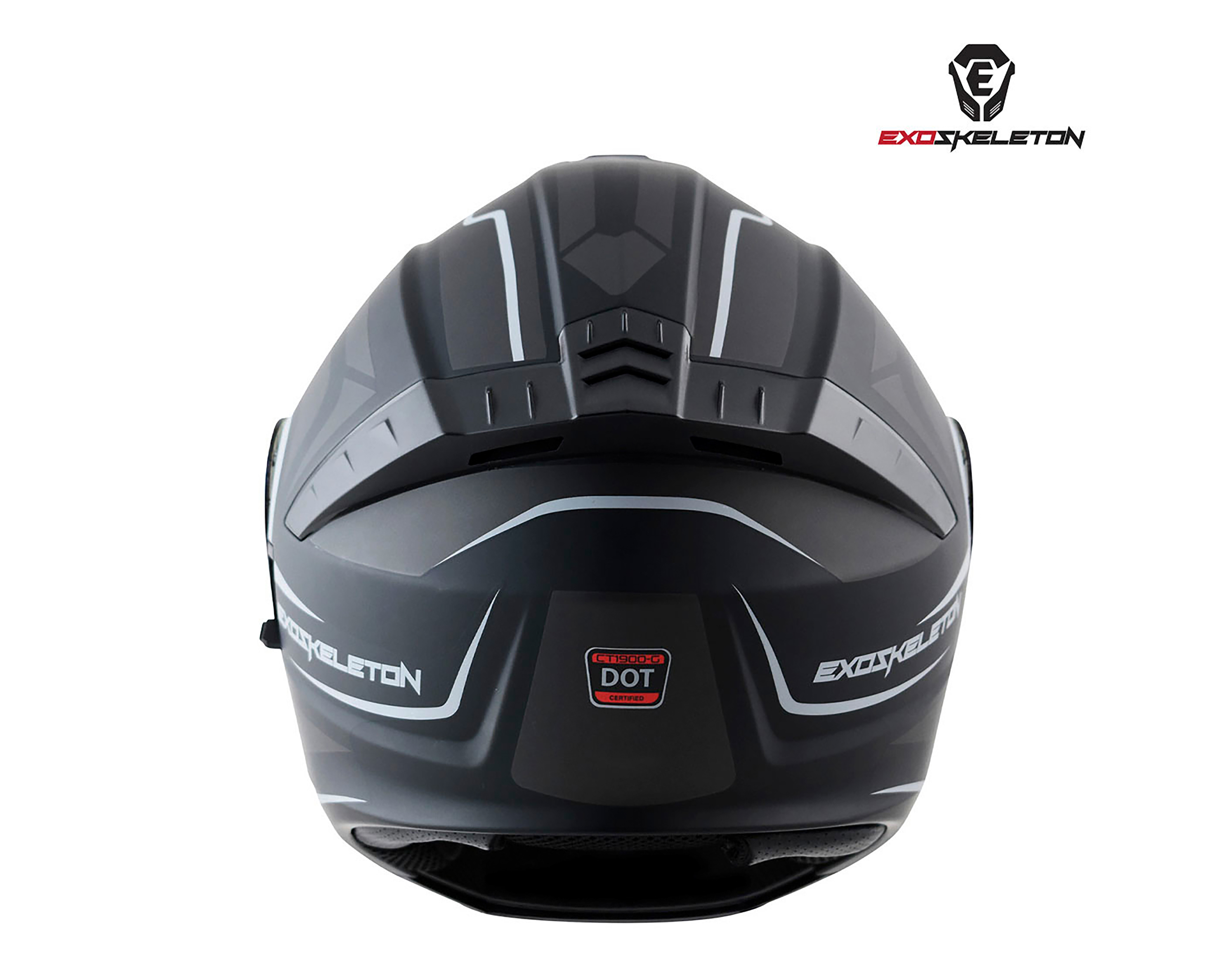 Foto 4 pulgar | Foto 3 | Casco para Motociclista Exoskeleton Extragrande Negro