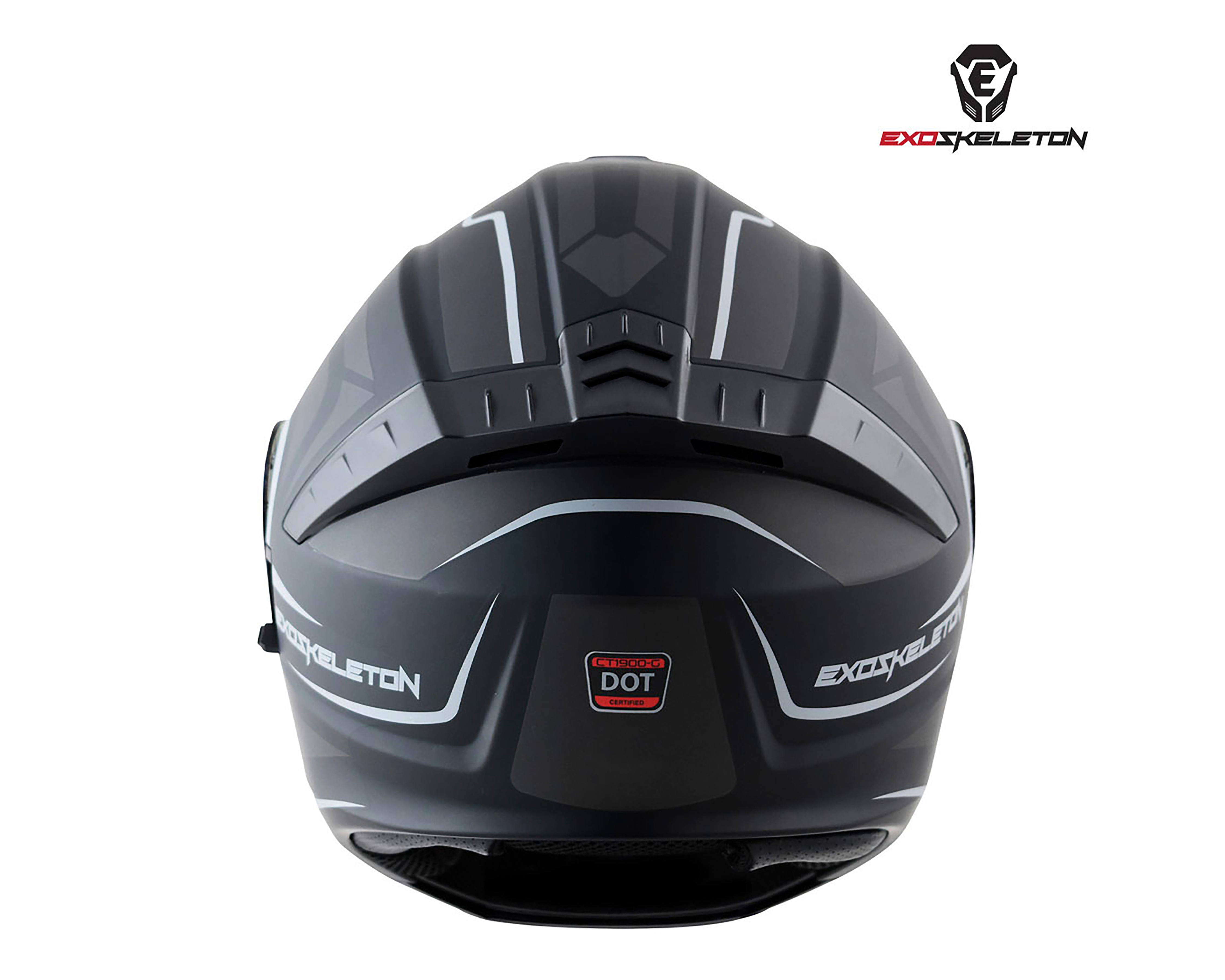 Foto 4 pulgar | Foto 3 | Casco para Motociclista Exoskeleton Grande Negro