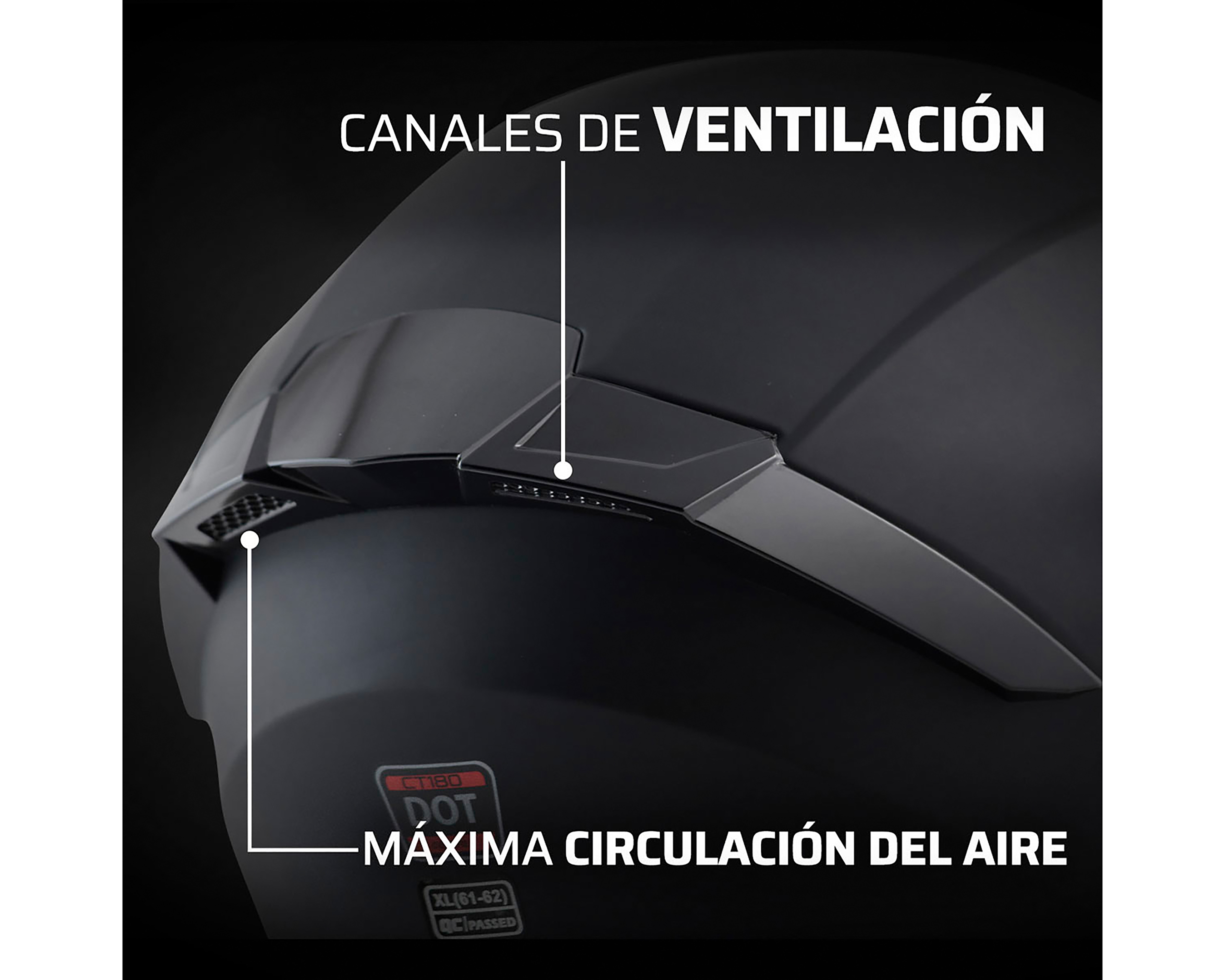 Foto 7 pulgar | Foto 6 | Casco para Motociclista Exoskeleton Extragrande Negro con Certificación DOT