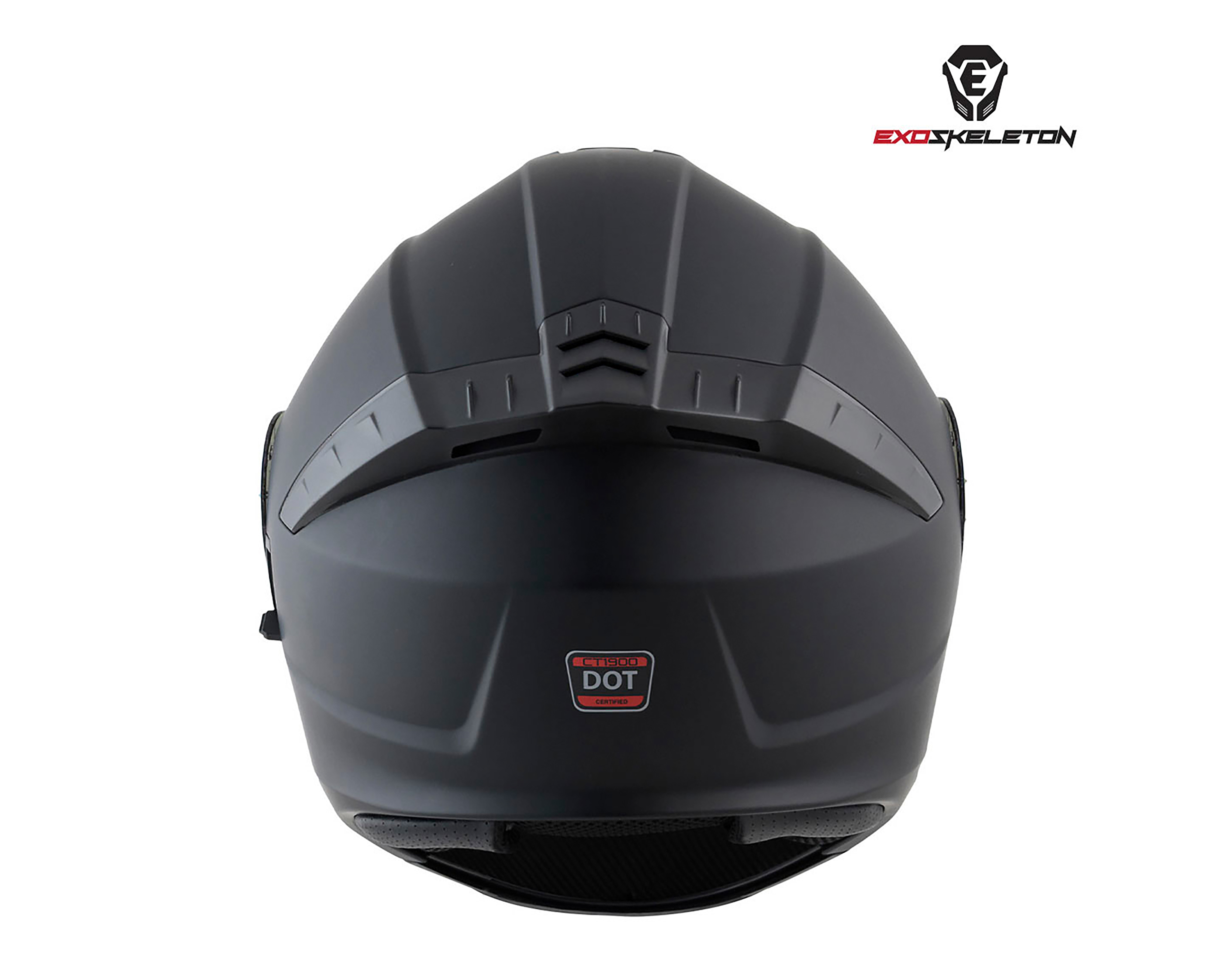 Foto 3 | Foto 3 | Casco para Motociclista Exoskeleton Grande Negro Ajustable