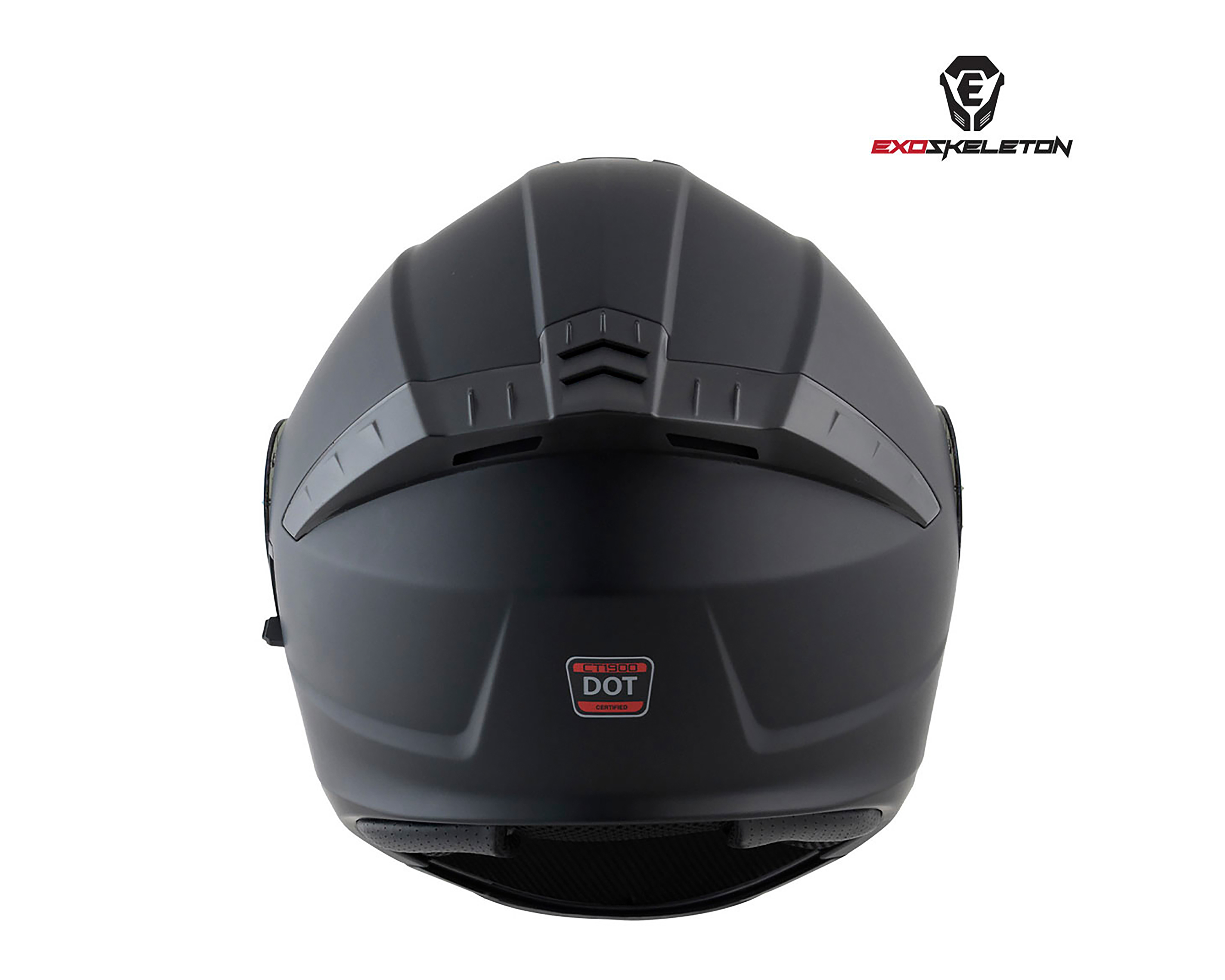Foto 4 pulgar | Foto 3 | Casco para Motociclista Exoskeleton Extragrande Negro Ajustable