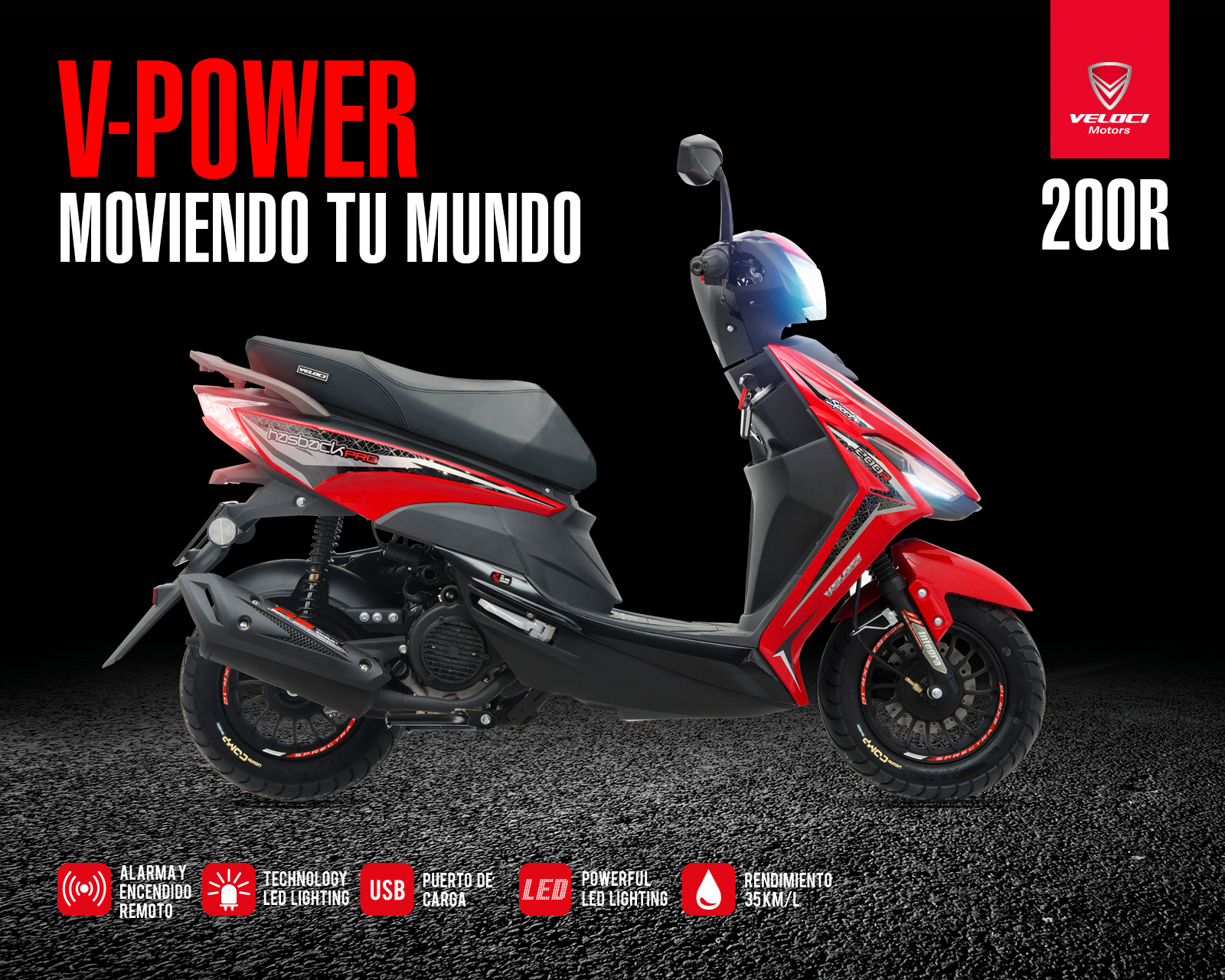 Foto 4 pulgar | Foto 3 | Motocicleta Veloci Hasback Sport 200 cc 2025