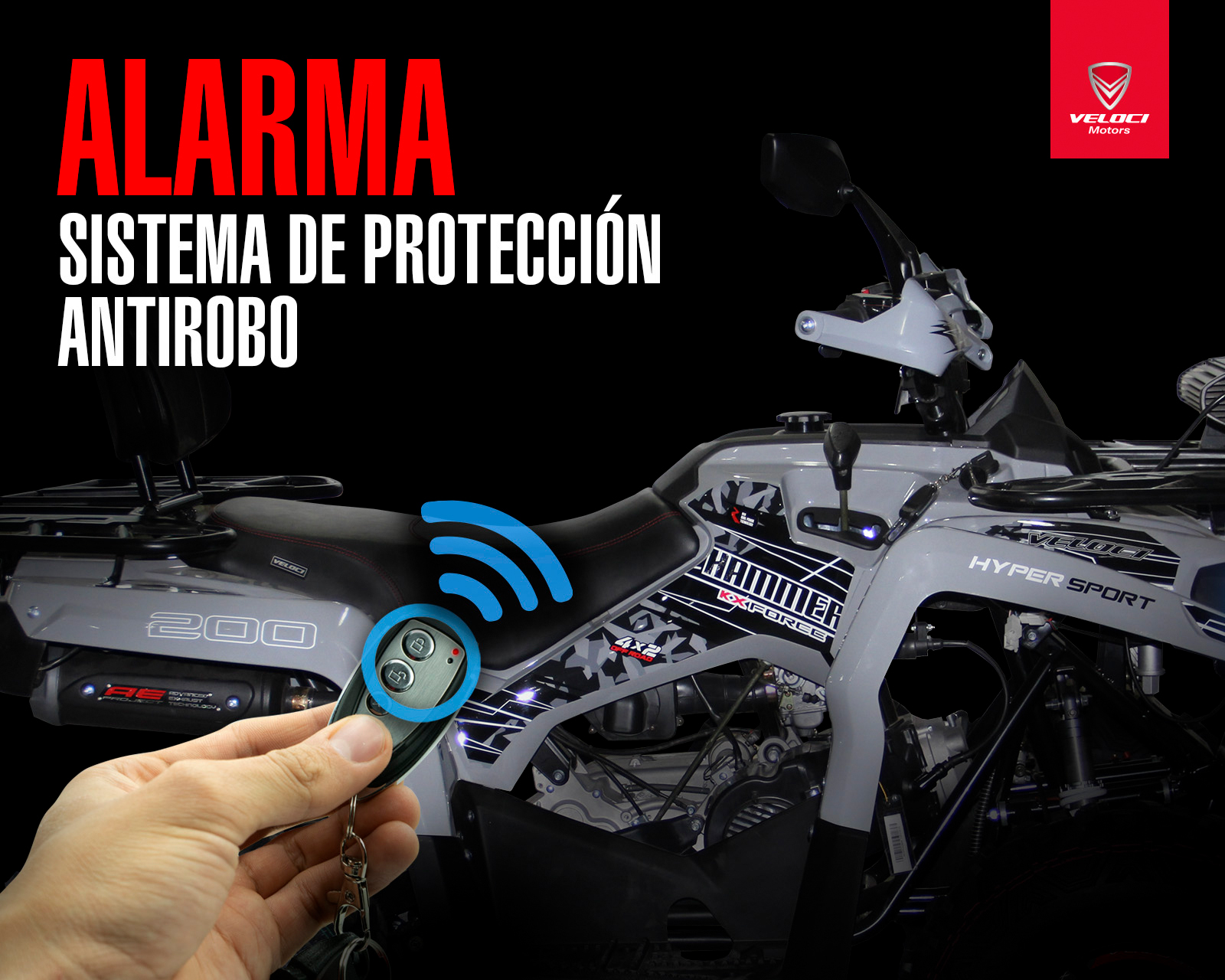 Foto 4 | Foto 4 | Cuatrimoto Veloci Hammer KX Force 200 cc 2025