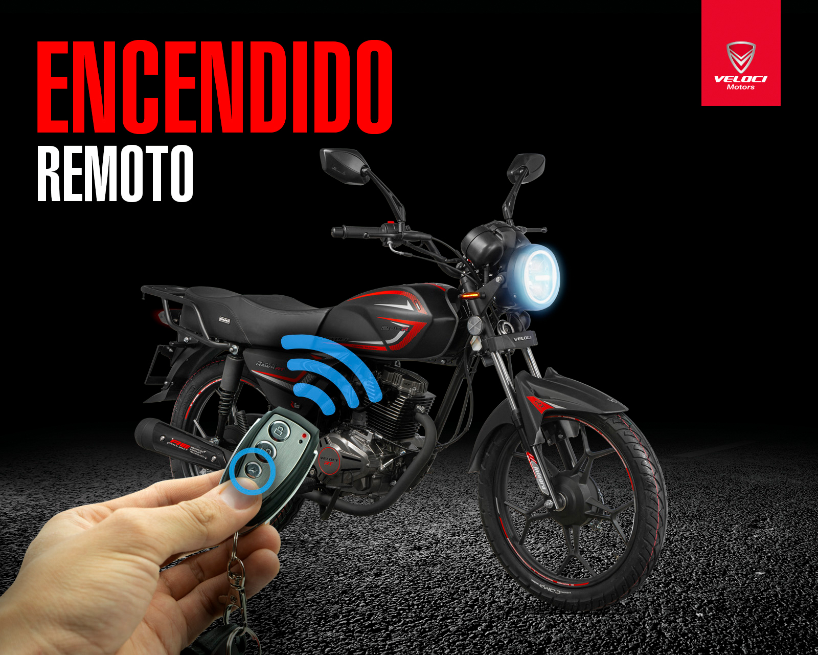 Foto 7 pulgar | Foto 6 | Motocicleta Veloci Blackhawk RT 200 cc 2025
