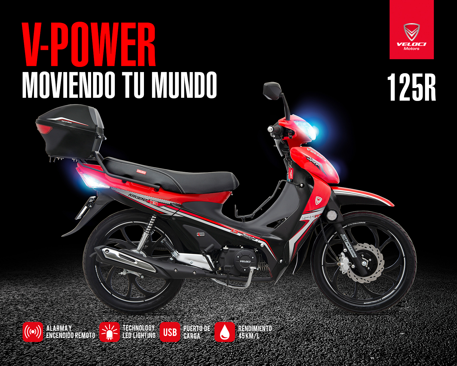Foto 4 pulgar | Foto 3 | Motocicleta Veloci Argent X3 125 cc 2025
