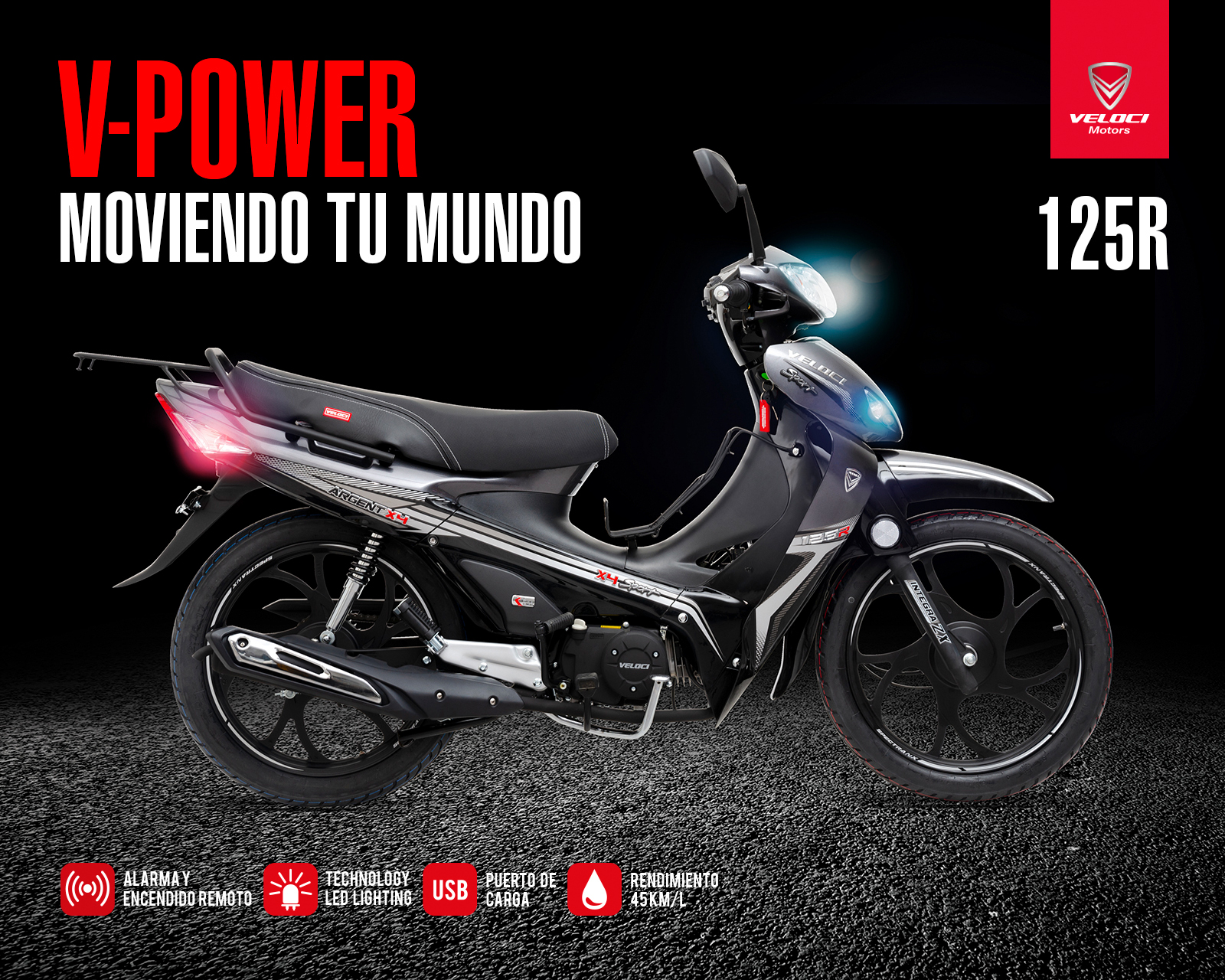 Foto 4 pulgar | Foto 3 | Motocicleta Veloci Argent X4 125CC 2025