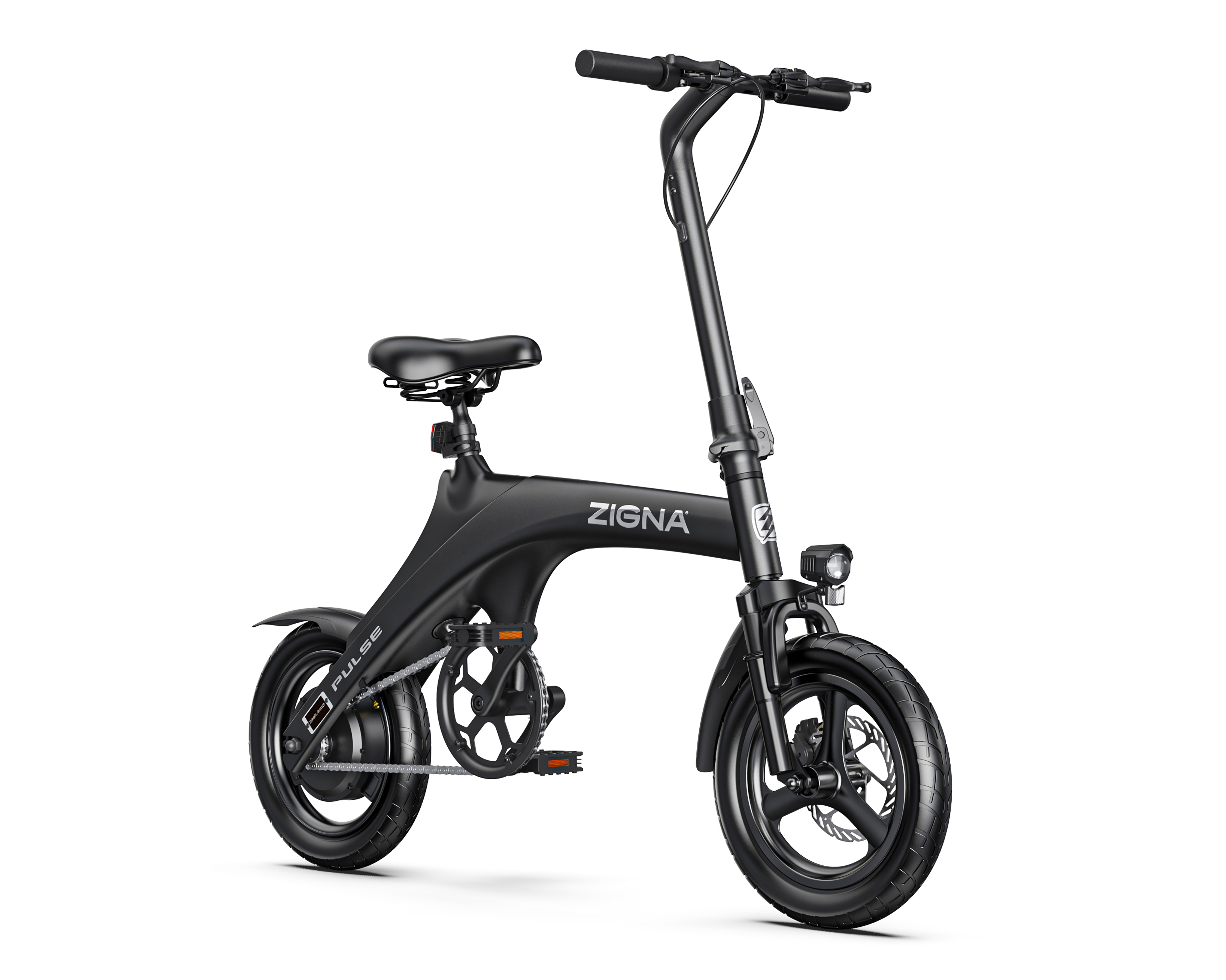 Bicicleta Eléctrica 350 W Zigna Pulse Rodada 14 Negra