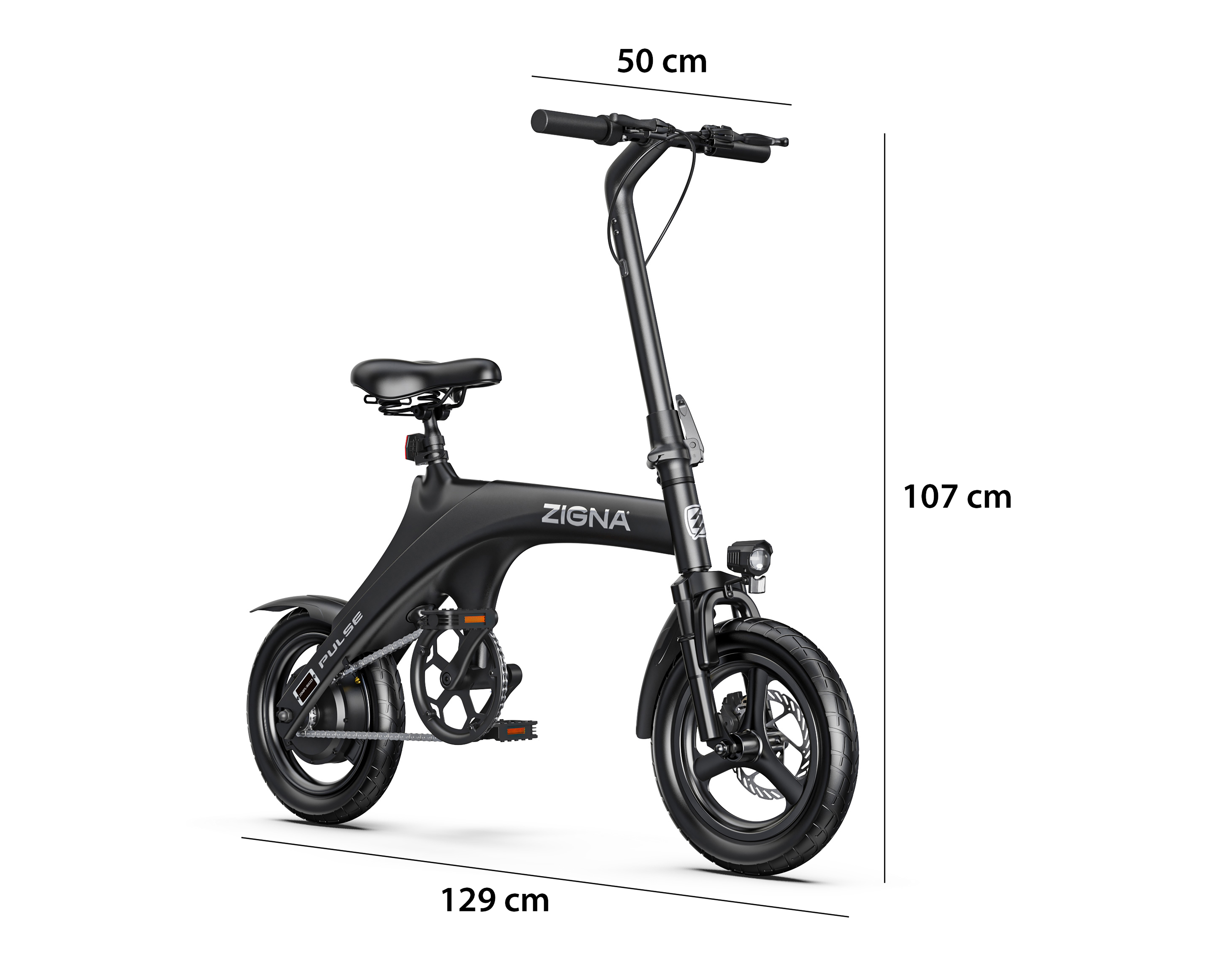 Foto 8 pulgar | Foto 7 | Bicicleta Eléctrica 350 W Zigna Pulse Rodada 14 Negra