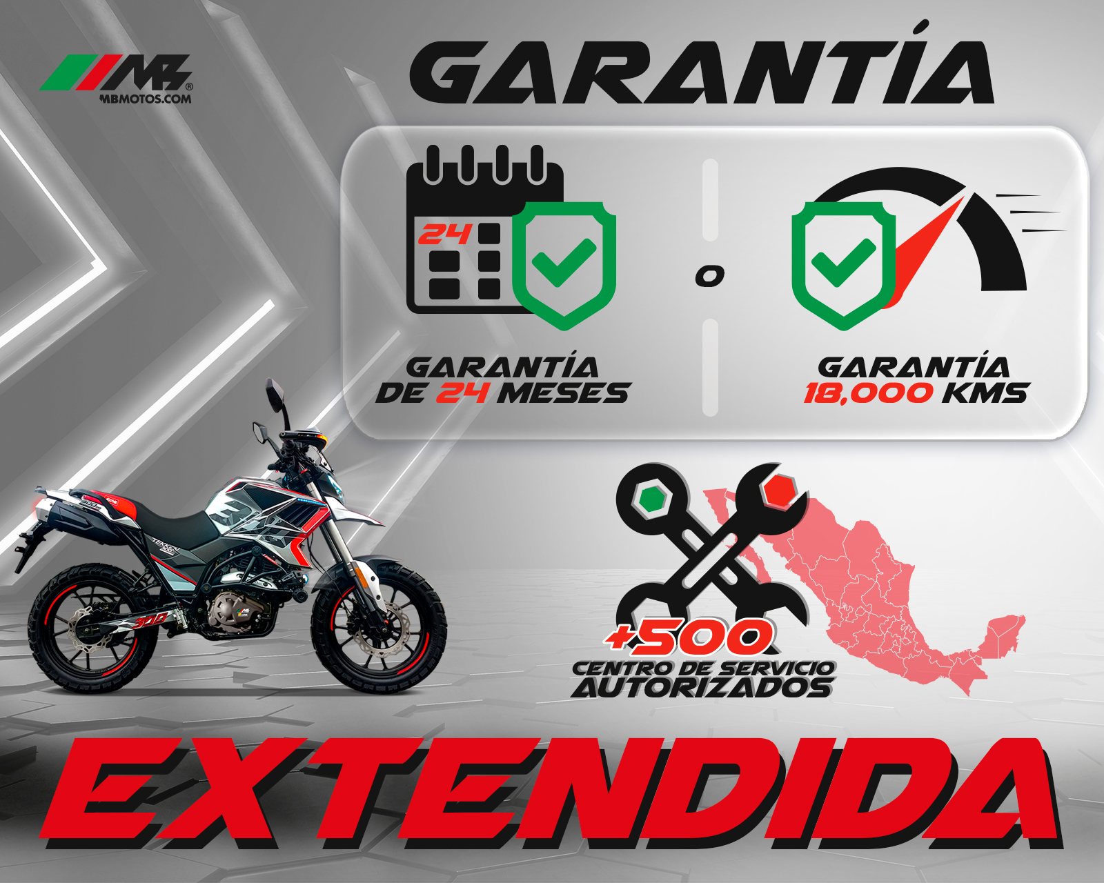Foto 8 pulgar | Foto 7 | Cuatrimoto MB Motos Glock 200 CC 2025