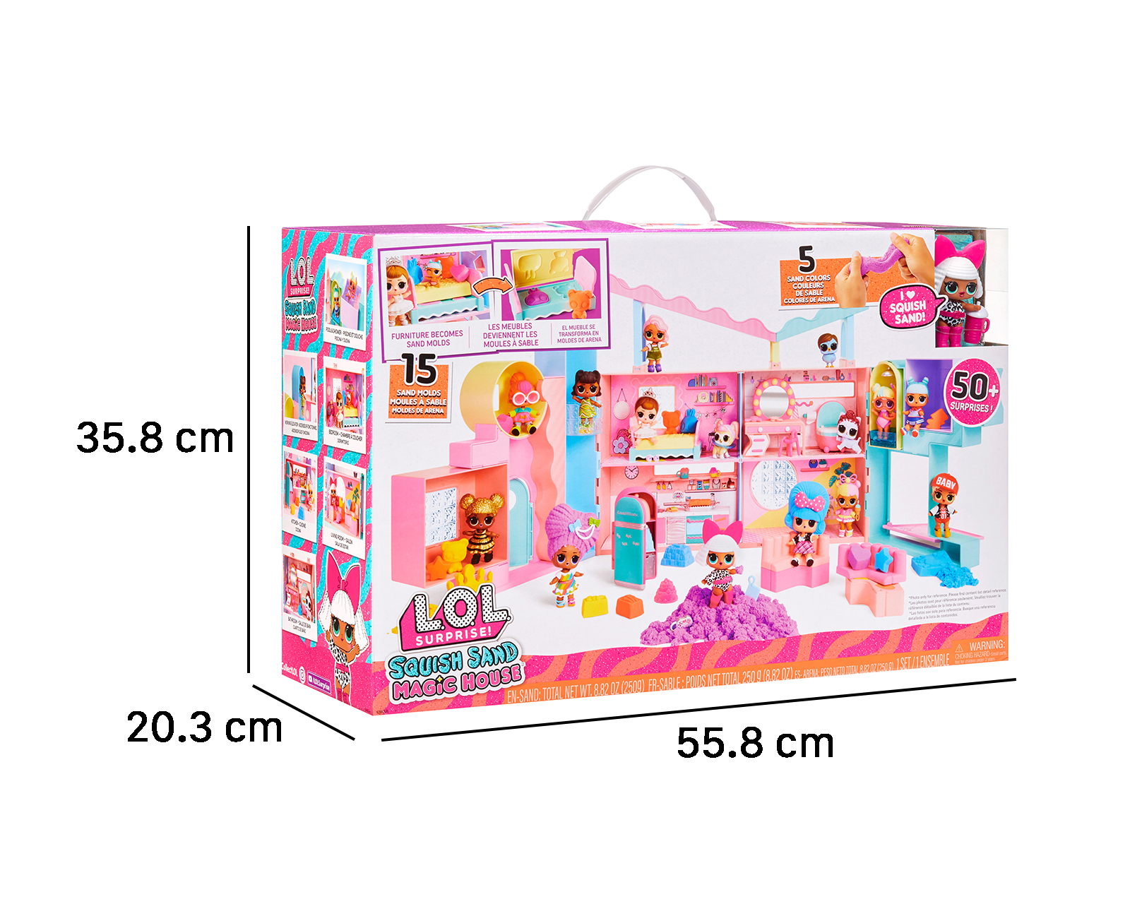 Foto 5 | Foto 5 | Casa de Muñecas LOL Surprise! Squish Sand Magic House Multicolor