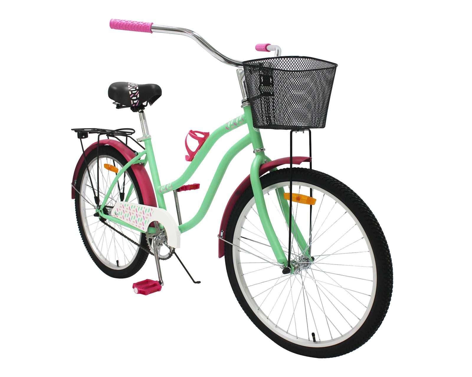 Foto 2 pulgar | Foto 1 | Bicicleta Urbana Jump Surprise Luxe 24" Verde