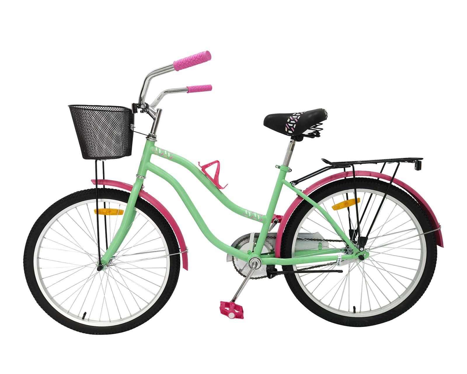 Foto 3 pulgar | Foto 2 | Bicicleta Urbana Jump Surprise Luxe 24" Verde