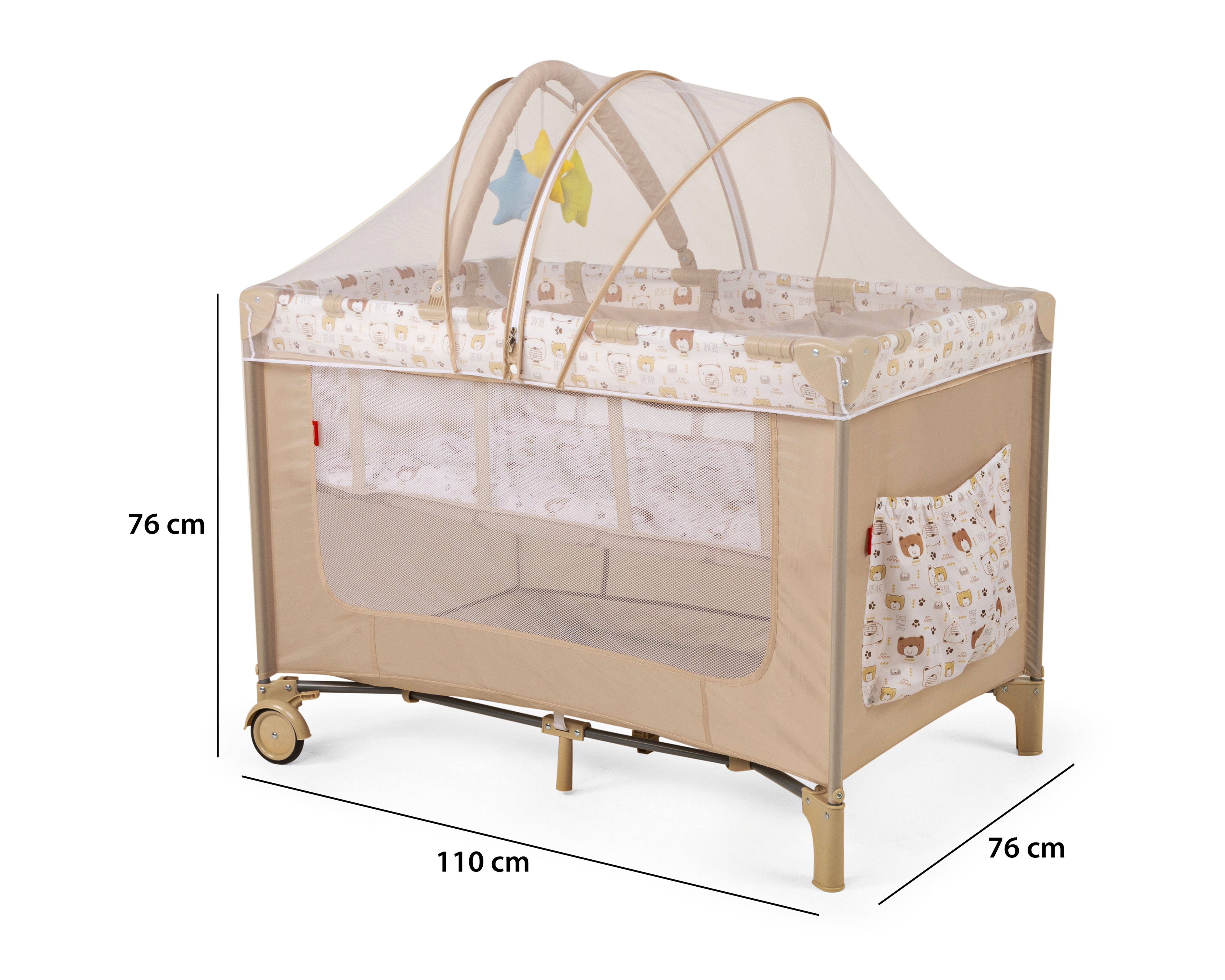 Foto 10 | Foto 10 | Cuna Viajera D'bebé Butterfly Beige