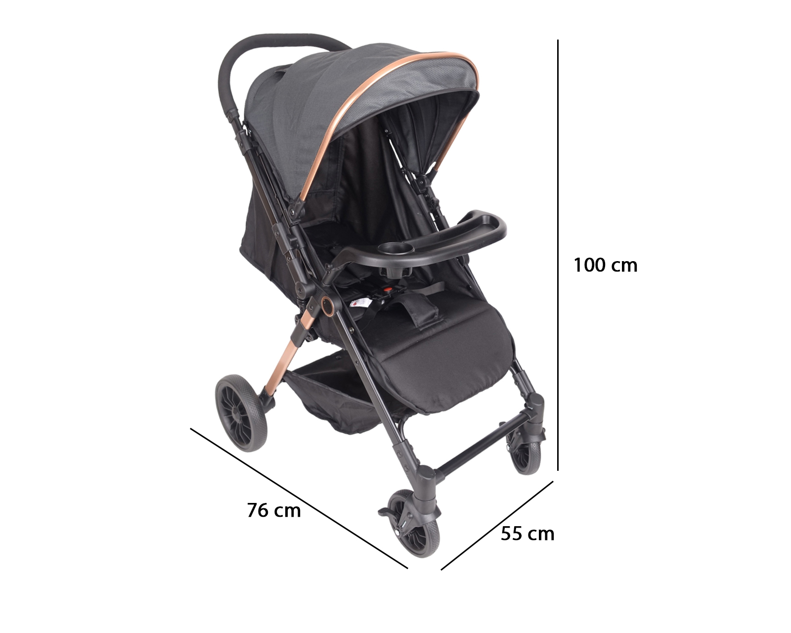 Foto 5 | Foto 5 | Carriola Prinsel Spark Reversible Gris