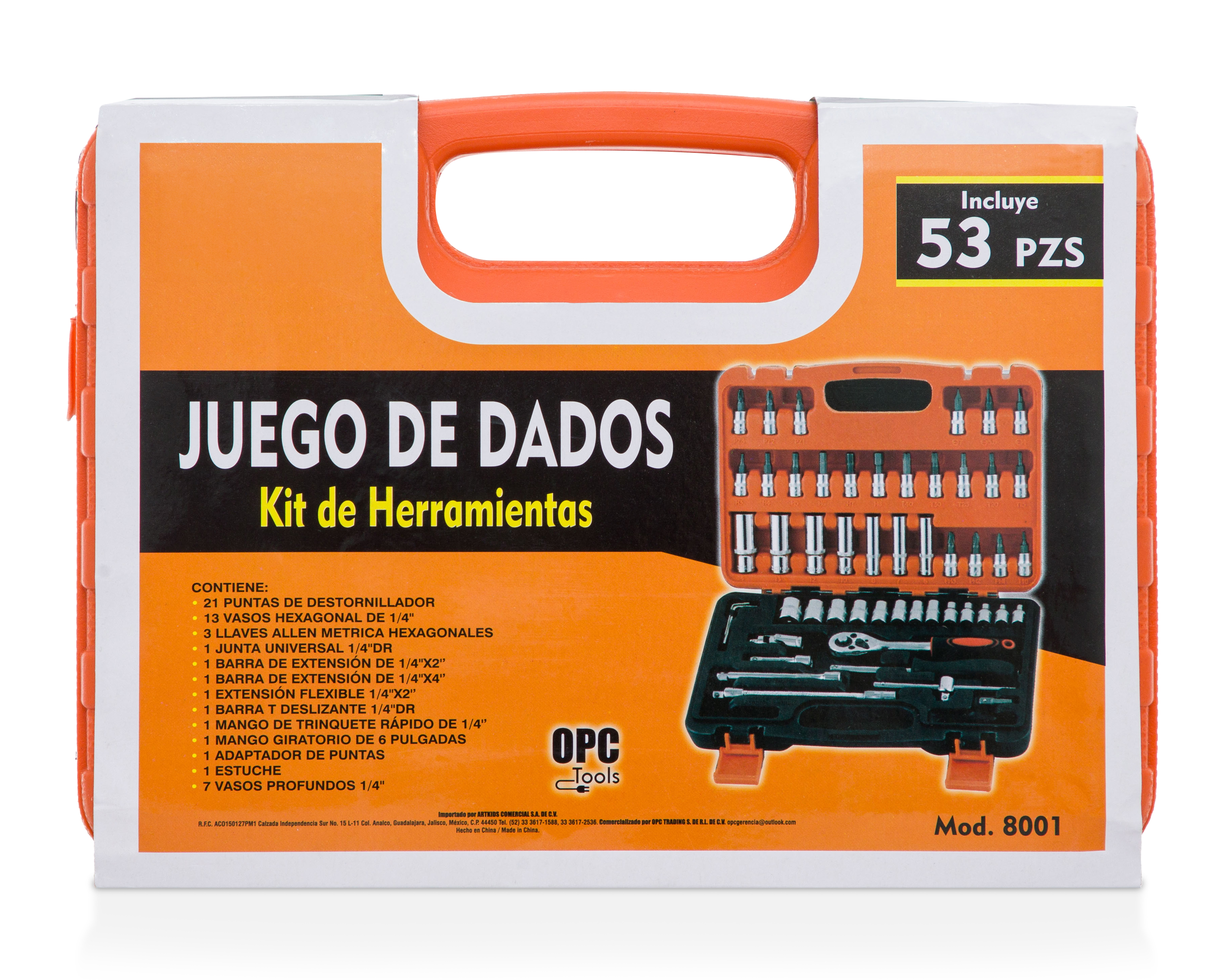Foto 5 pulgar | Foto 4 | Juego de Dados OPC Tools 8001 53 Piezas