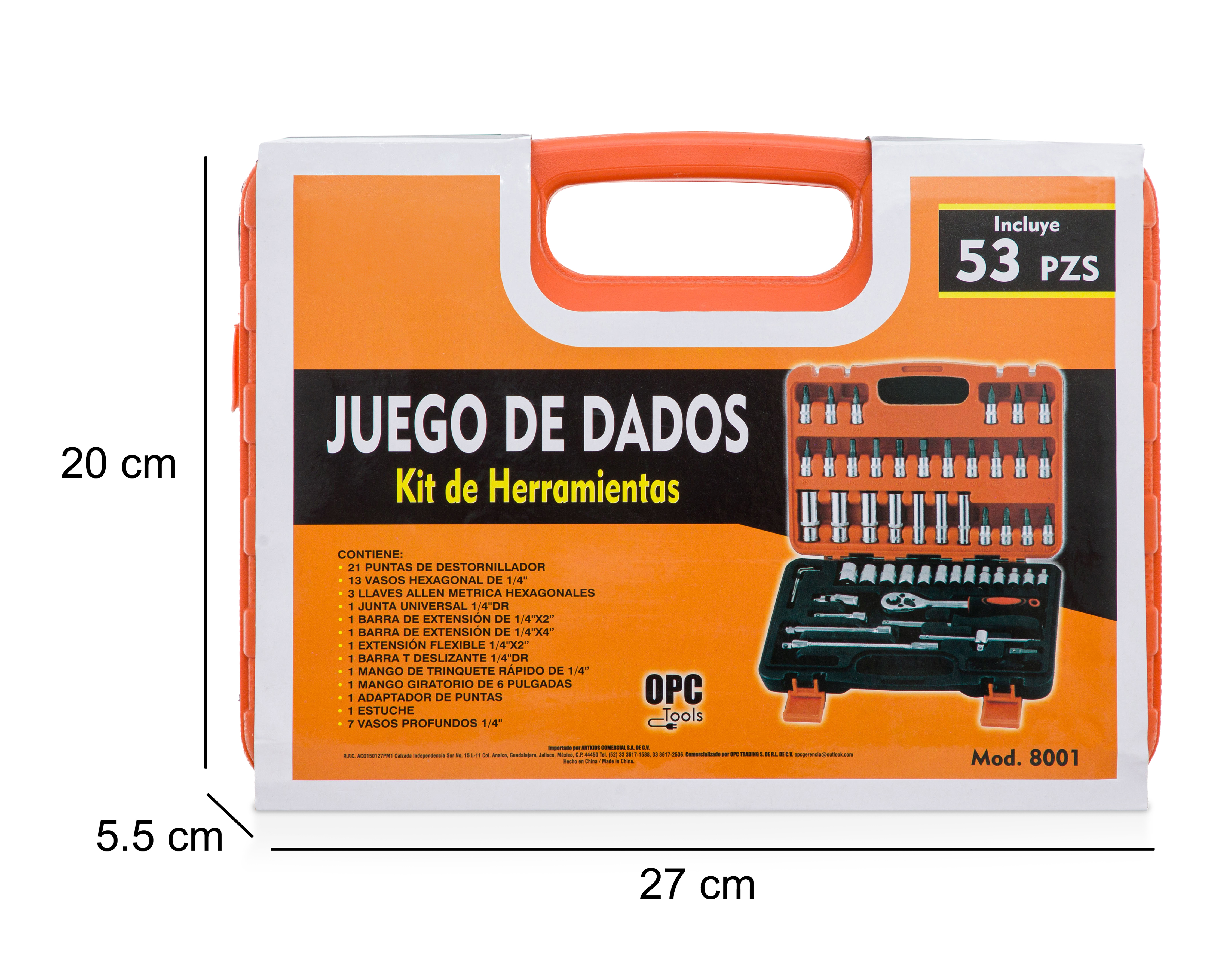 Foto 5 | Foto 5 | Juego de Dados OPC Tools 8001 53 Piezas