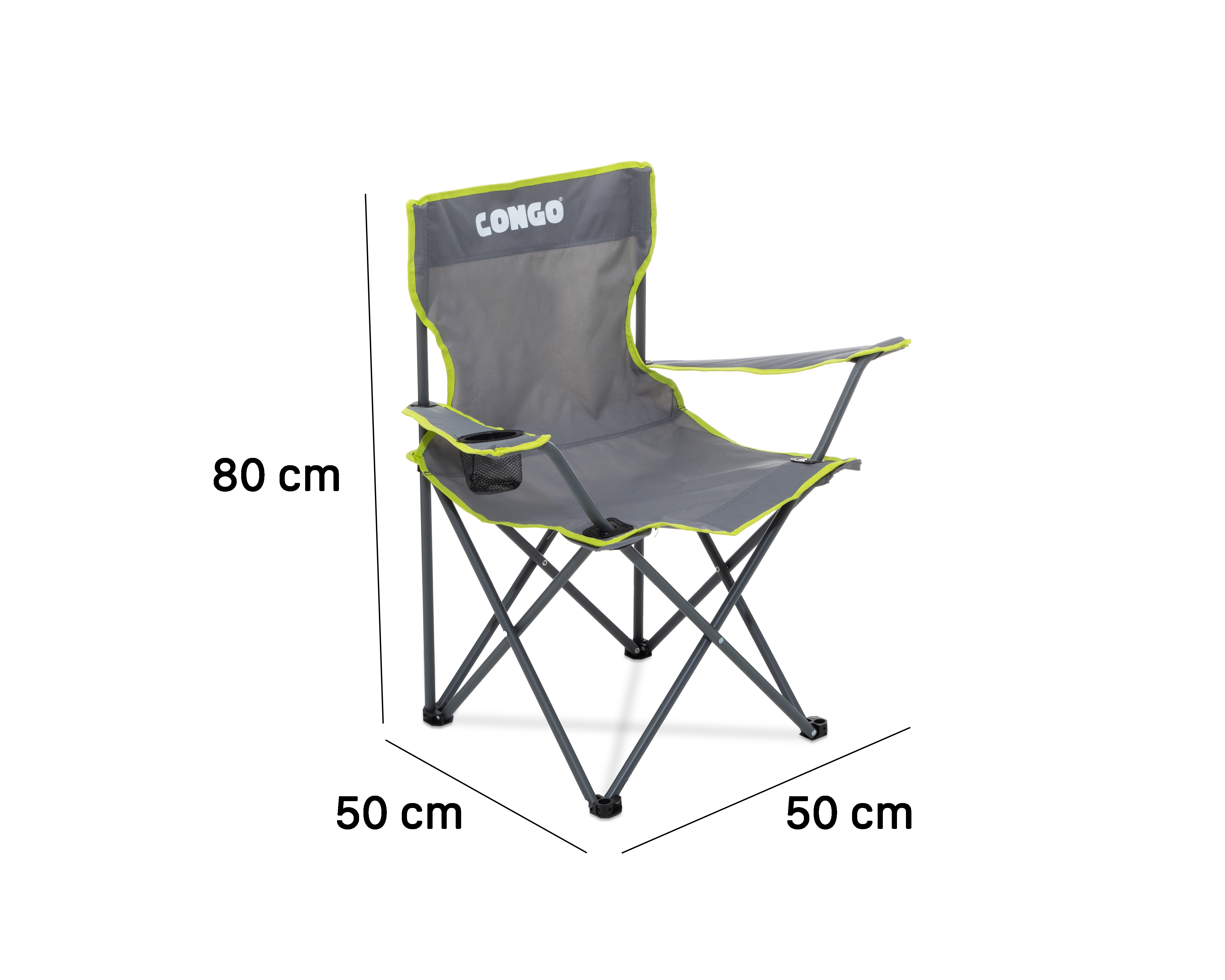 Foto 8 pulgar | Foto 7 | Silla Plegable para Camping Congo Gris