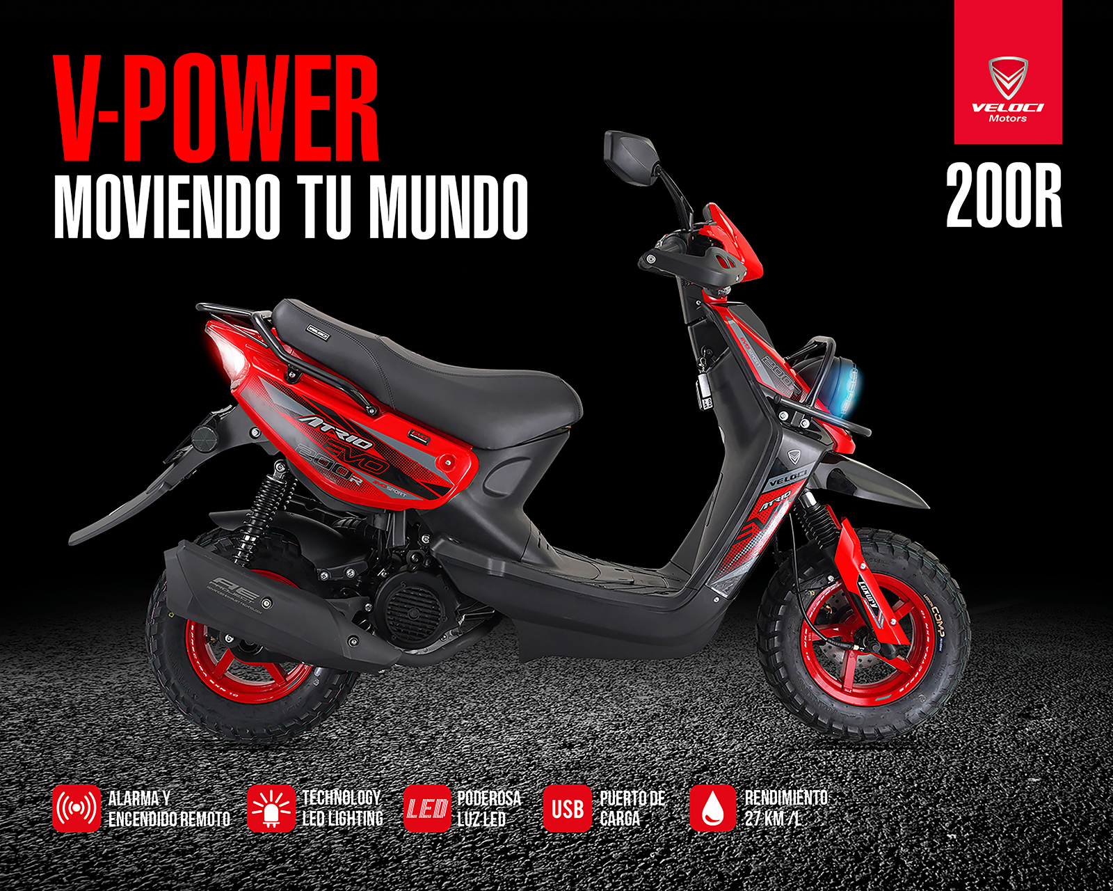 Foto 3 | Foto 3 | Motocicleta Veloci Atrio Evo Sport 200cc 2025