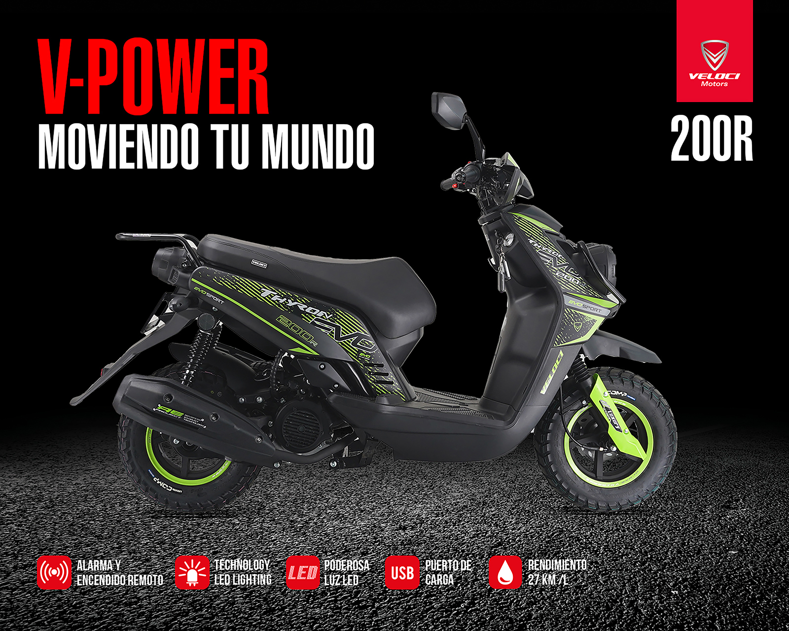 Foto 4 pulgar | Foto 3 | Motocicleta Veloci Thyron 200 cc 2025