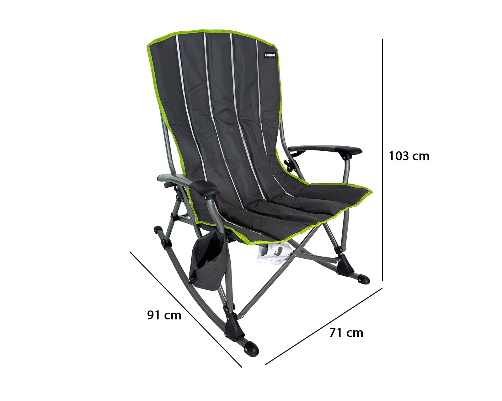 Foto 6 pulgar | Foto 5 | Silla Plegable para Camping Congo Negra