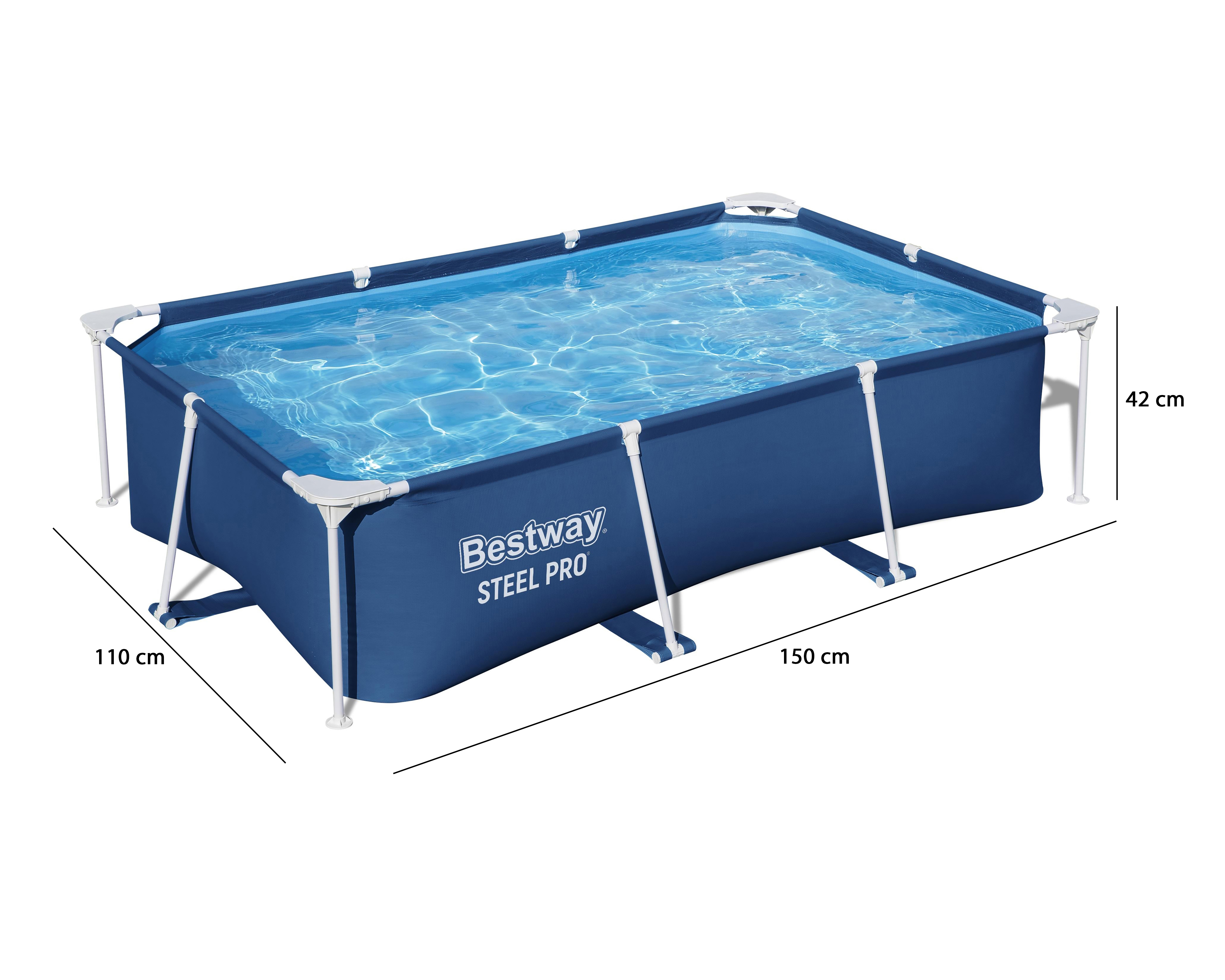Foto 7 pulgar | Foto 6 | Alberca Rígida Rectangular Bestway 690 L 150 x 110 x 42 cm