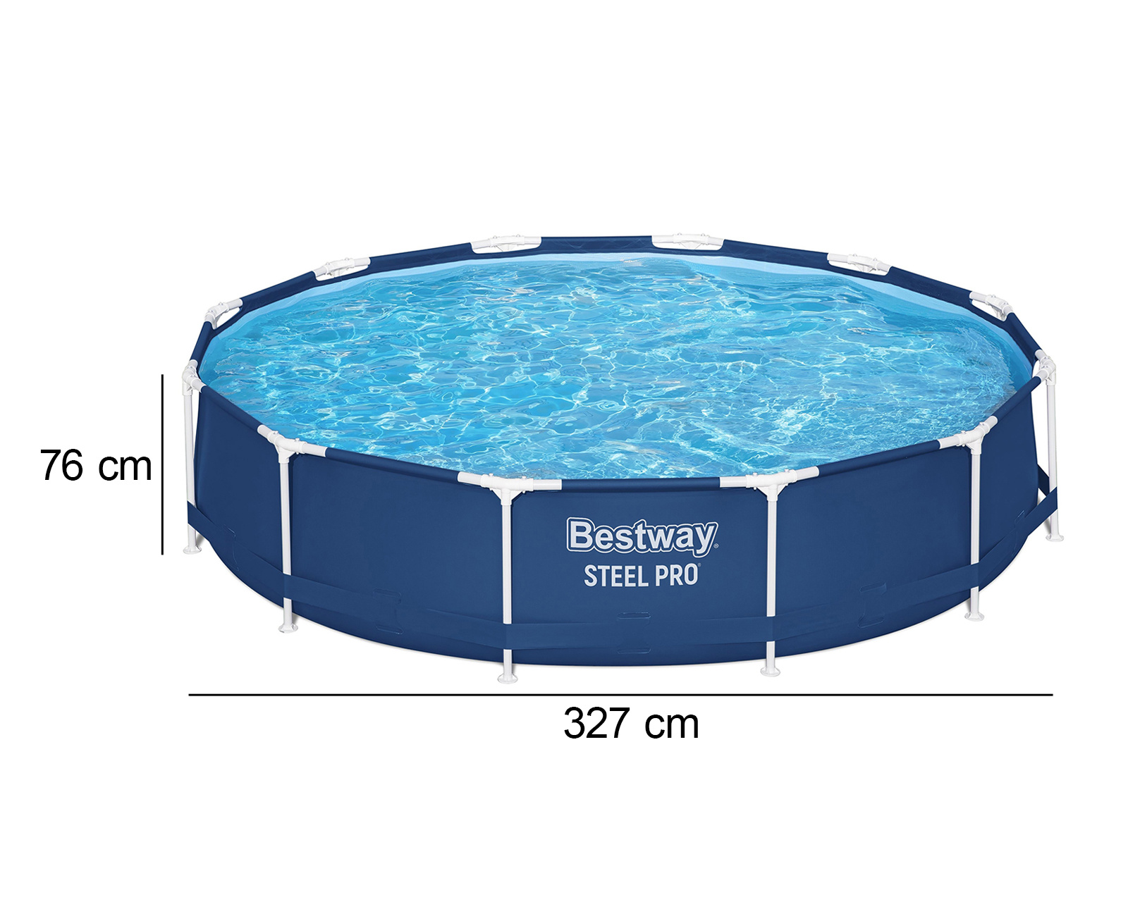 Foto 6 pulgar | Foto 5 | Alberca Rígida Circular Bestway 5473 L 327 x 76 cm
