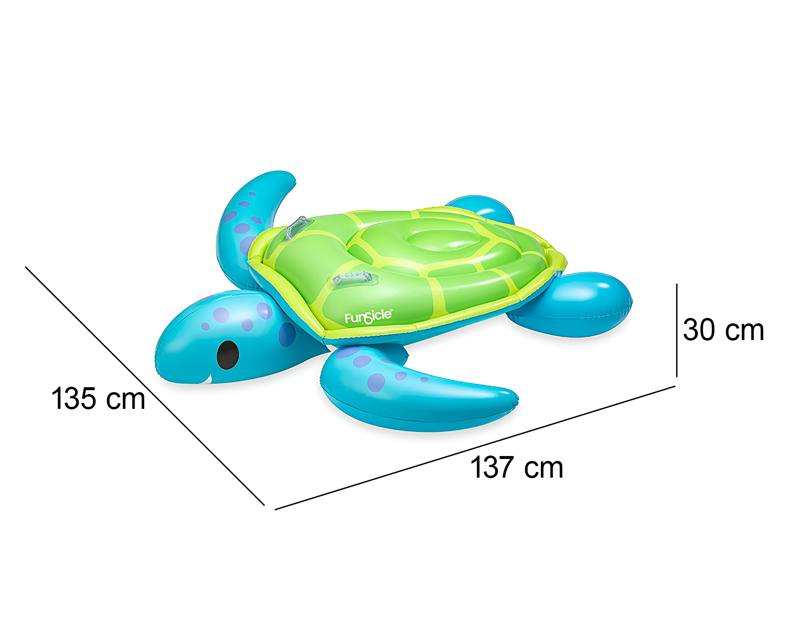 Foto 4 pulgar | Foto 3 | Flotador para Alberca Funsicle Tortuga