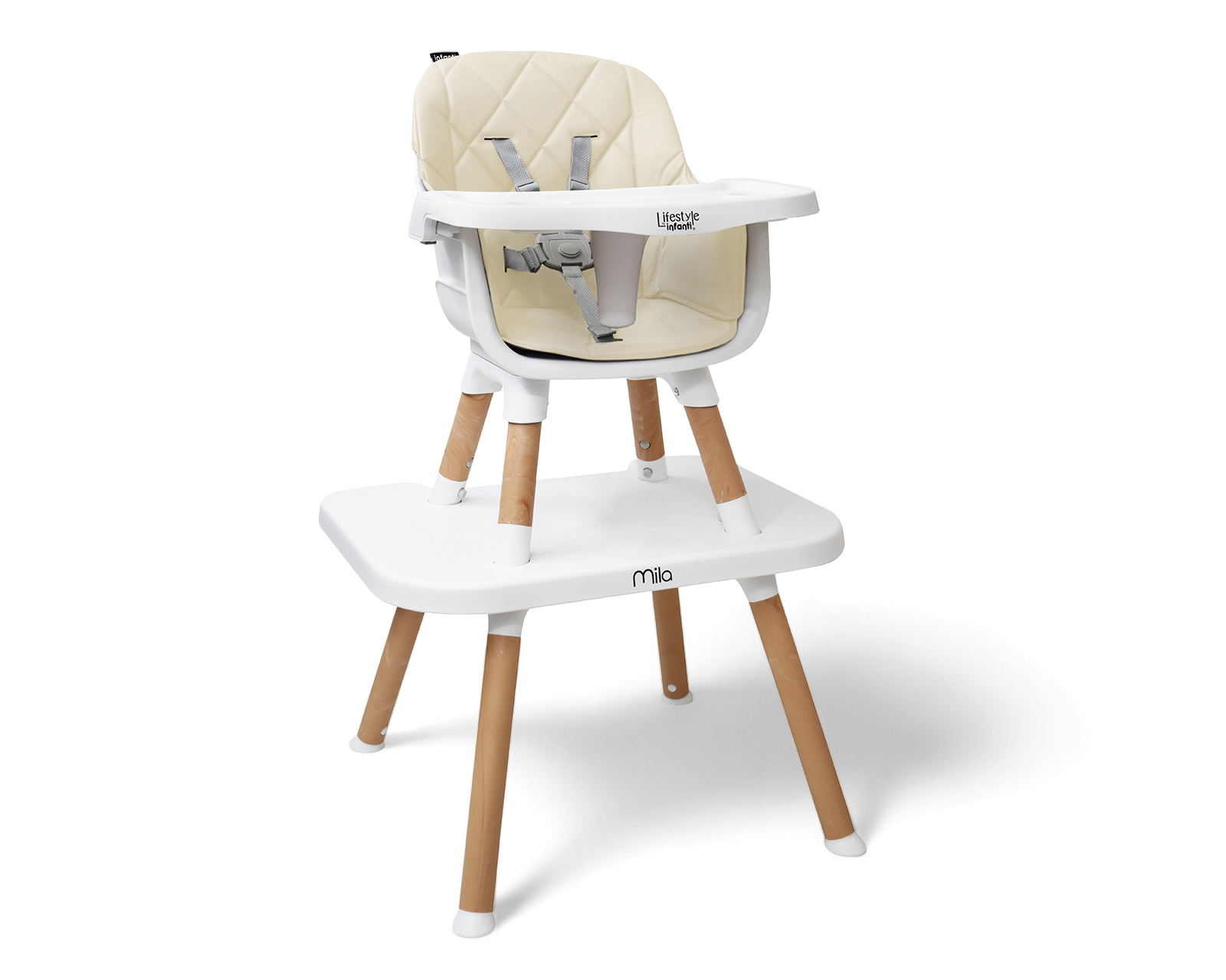 Foto 3 pulgar | Foto 2 | Silla Alta Convertible Infanti Mila Blanca