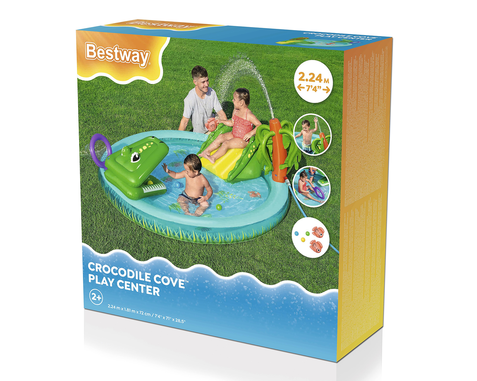 Foto 4 pulgar | Foto 3 | Alberca Inflable Ovalada Bestway 210 L 224 x 181 x 72 cm