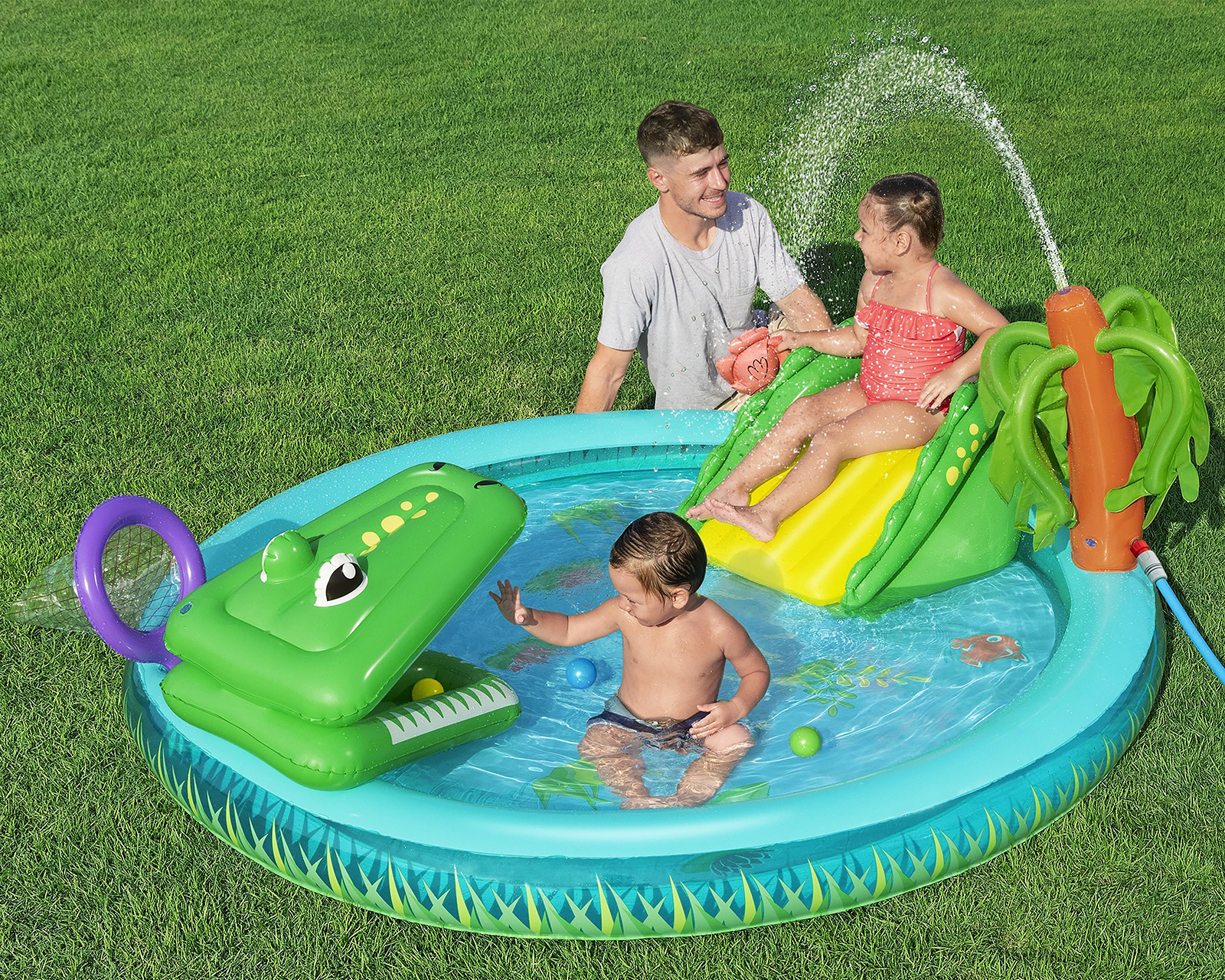 Foto 4 | Foto 4 | Alberca Inflable Ovalada Bestway 210 L 224 x 181 x 72 cm