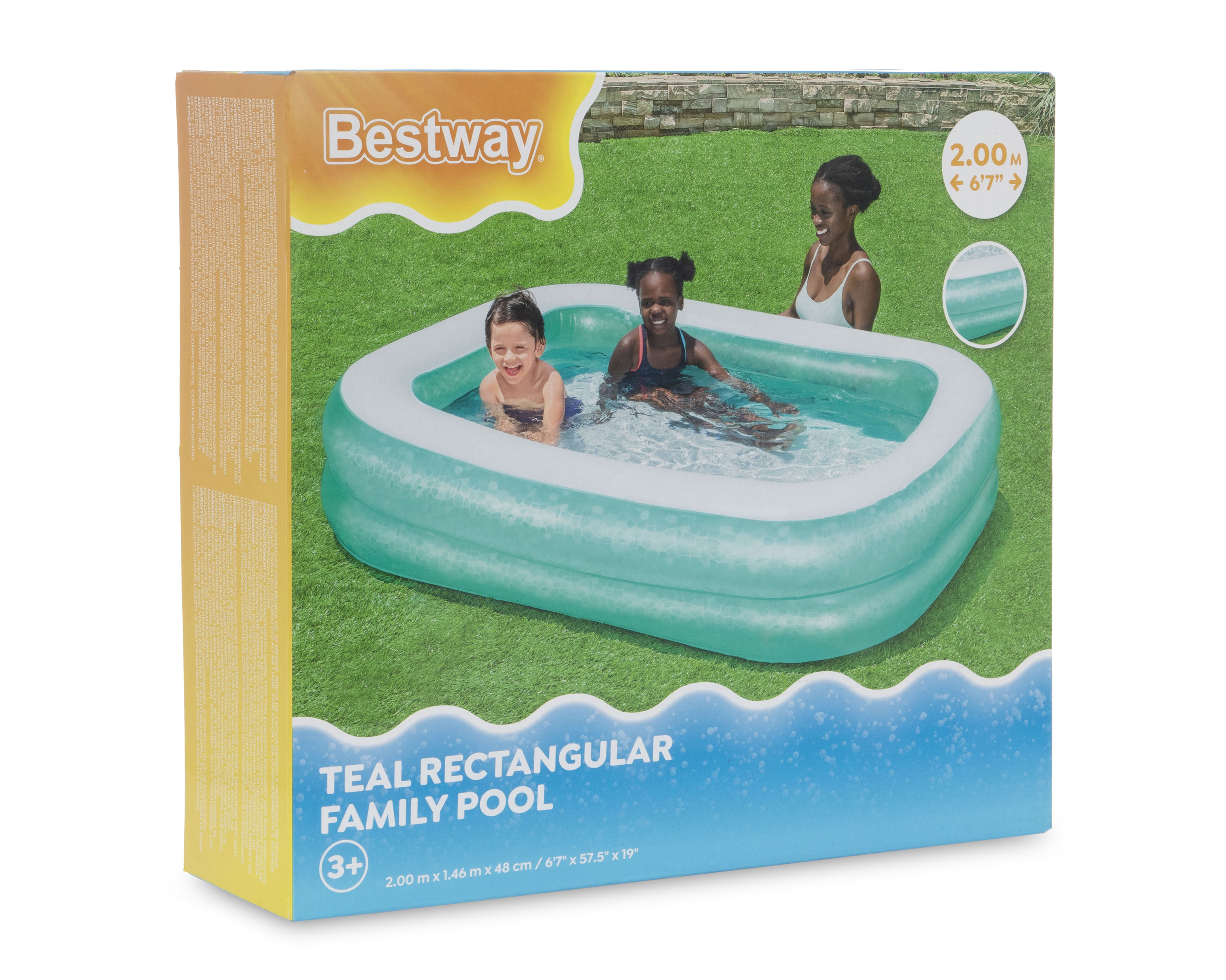 Foto 6 pulgar | Foto 5 | Alberca Infantil Inflable Rectangular Bestway 450 L 200 x 146 x 48 cm