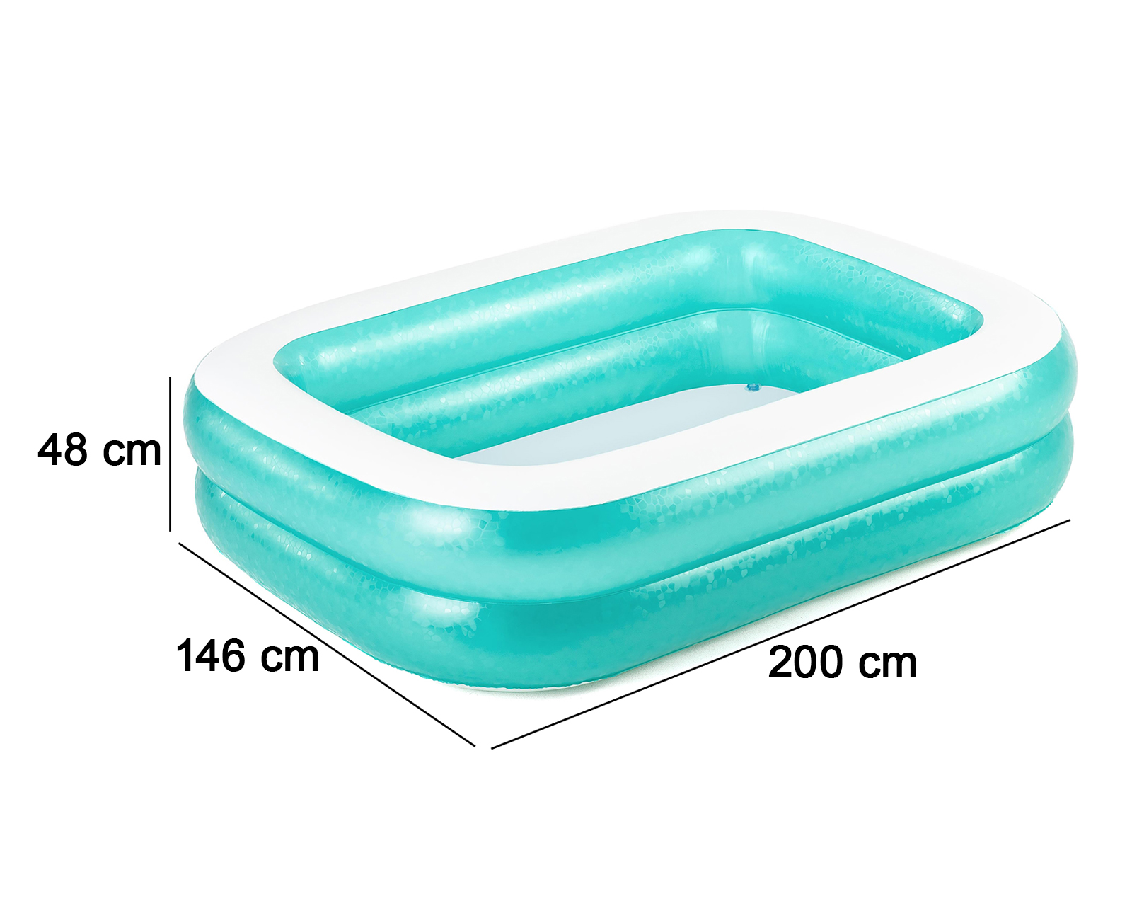 Foto 7 pulgar | Foto 6 | Alberca Infantil Inflable Rectangular Bestway 450 L 200 x 146 x 48 cm