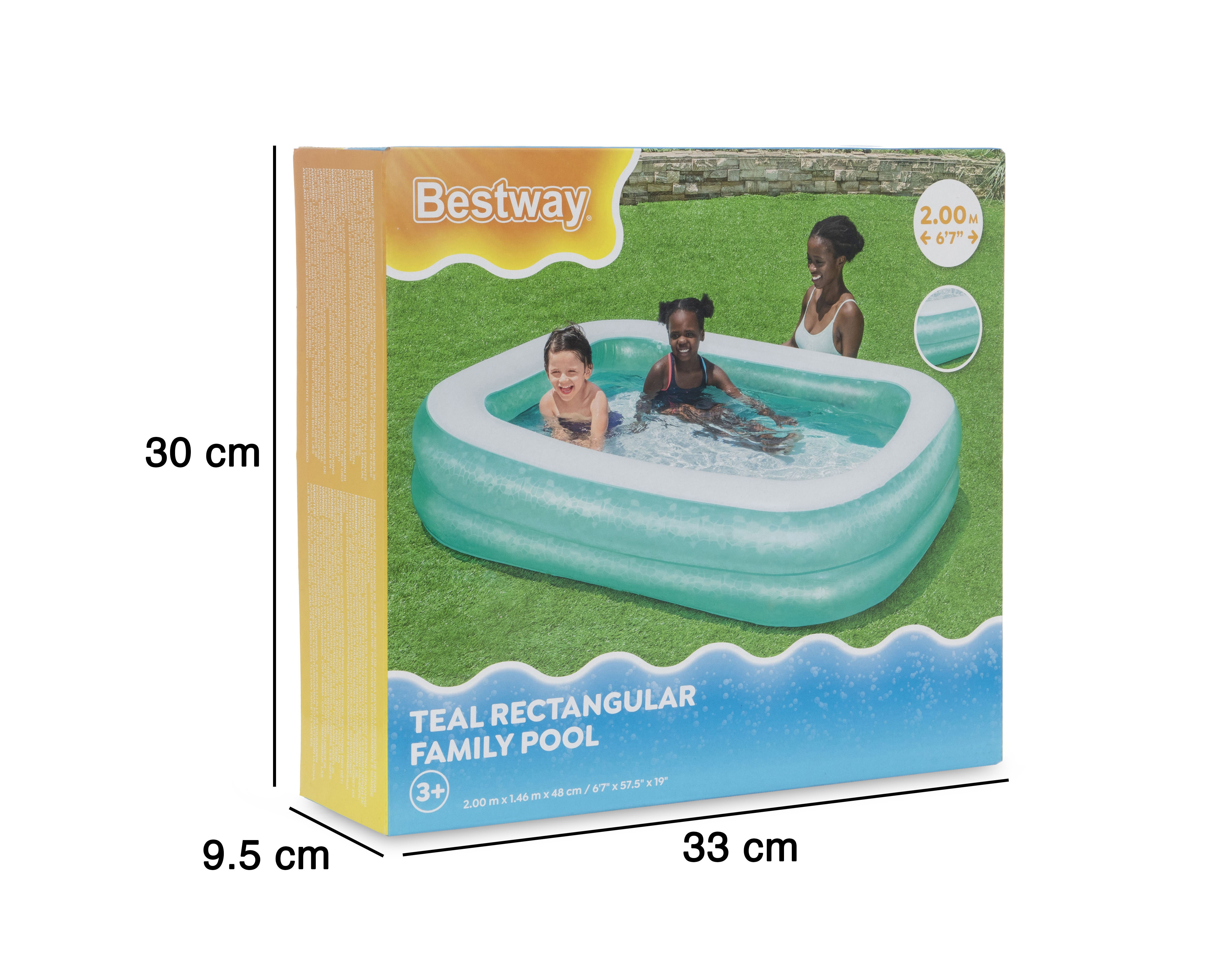 Foto 8 pulgar | Foto 7 | Alberca Infantil Inflable Rectangular Bestway 450 L 200 x 146 x 48 cm