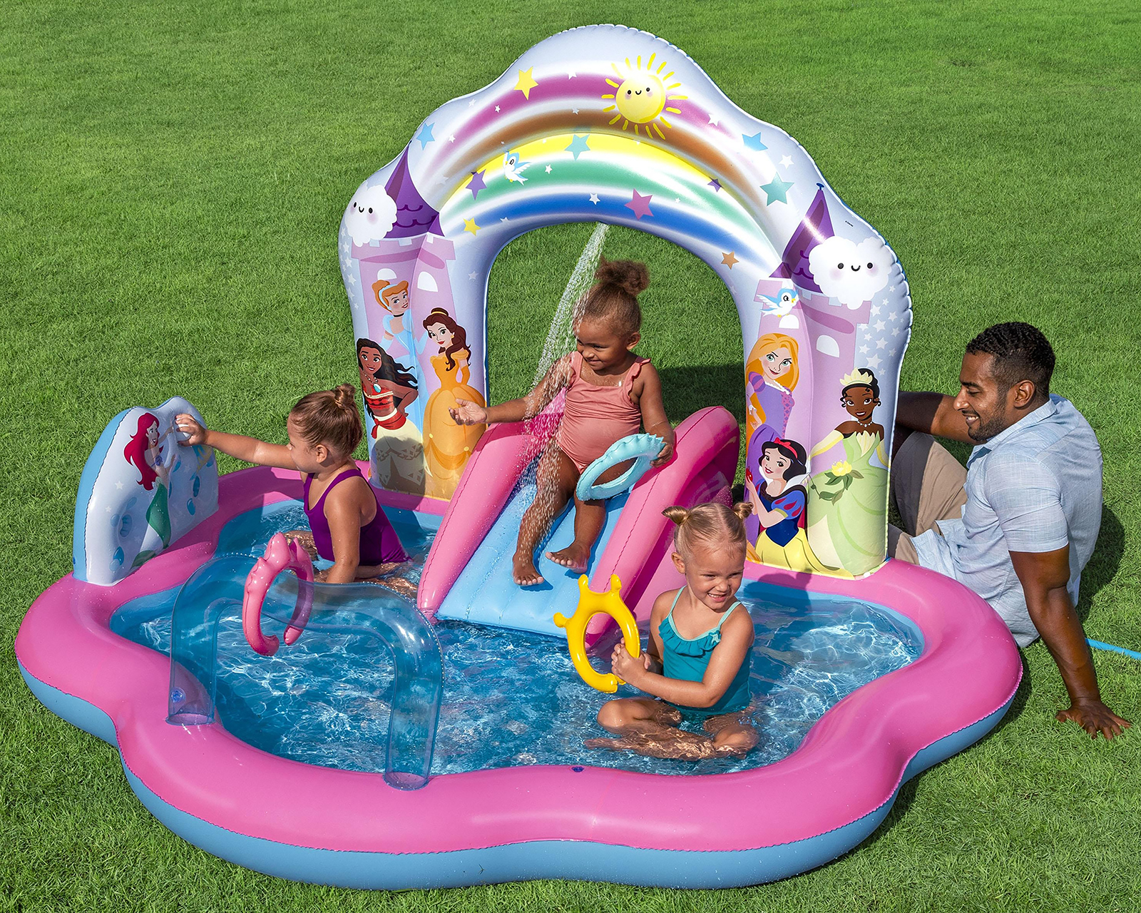 Foto 5 pulgar | Foto 4 | Alberca Inflable Irregular Bestway 160 L 221 x 193 x 140 cm