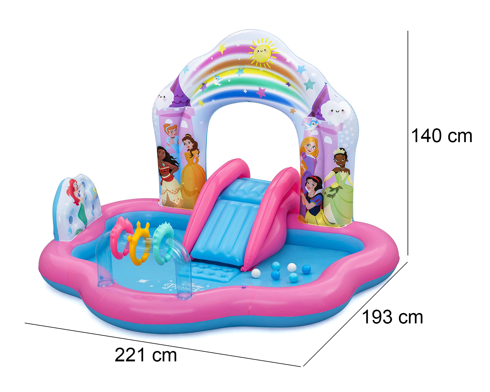 Foto 6 pulgar | Foto 5 | Alberca Inflable Irregular Bestway 160 L 221 x 193 x 140 cm
