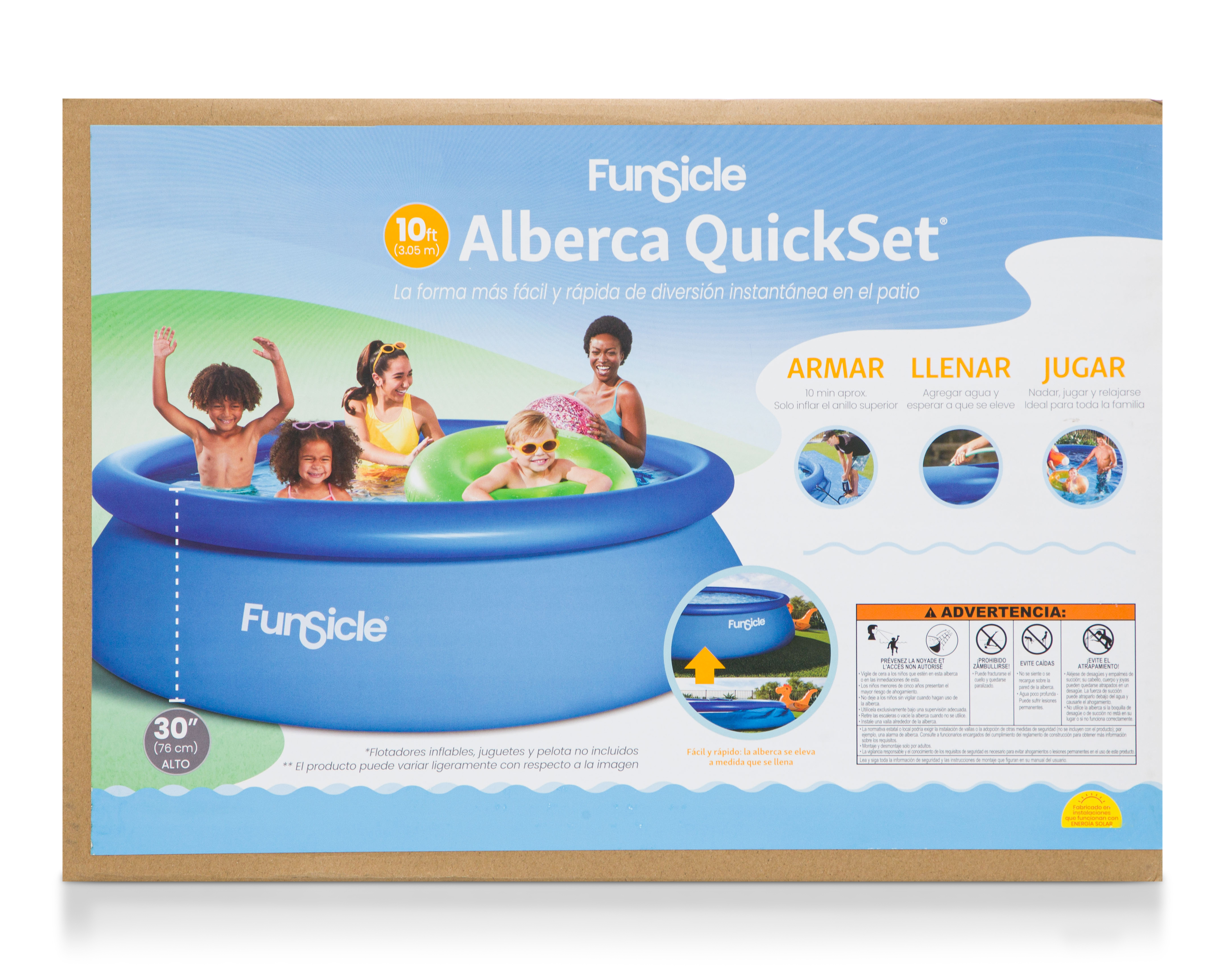 Alberca Infantil Inflable Circular Funsicle 3,982 l 305 x 76 x 244 cm