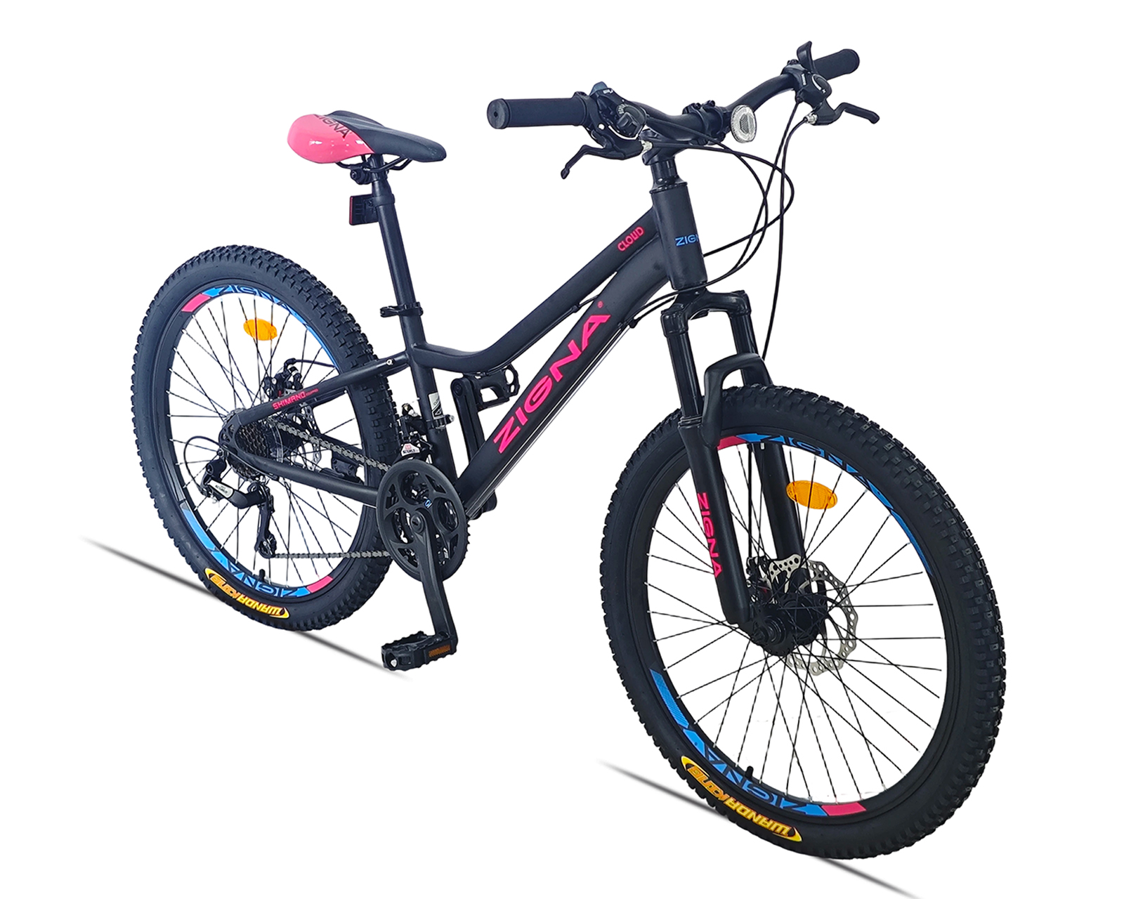 Bicicleta de Montaña Zigna Cloud 24" Negra