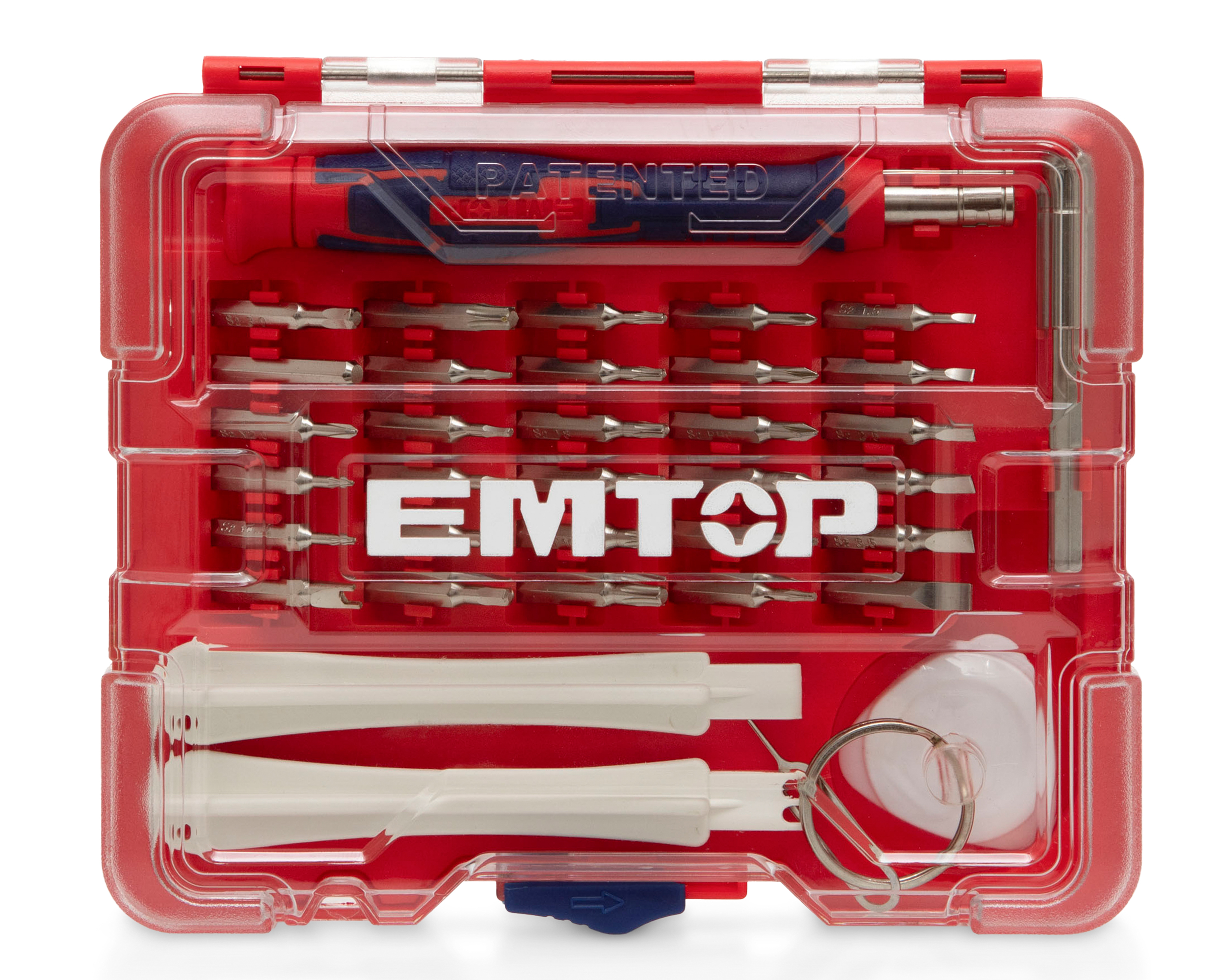 Juego de Destornilladores de Precisión Emtop EBST03702 Punta Magnetizada