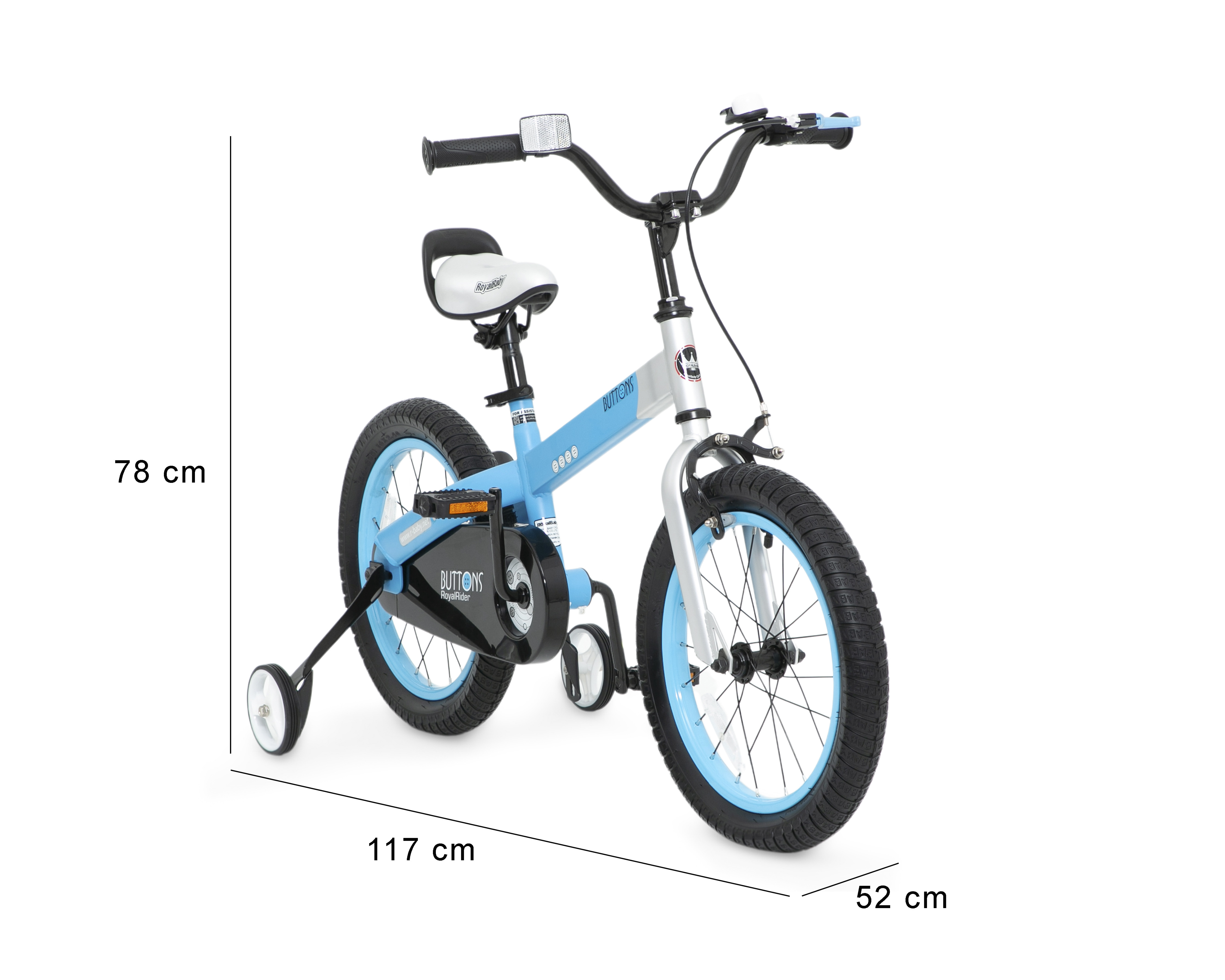 Foto 6 | Foto 6 | Bicicleta Buttons RoyalBaby 16" Azul