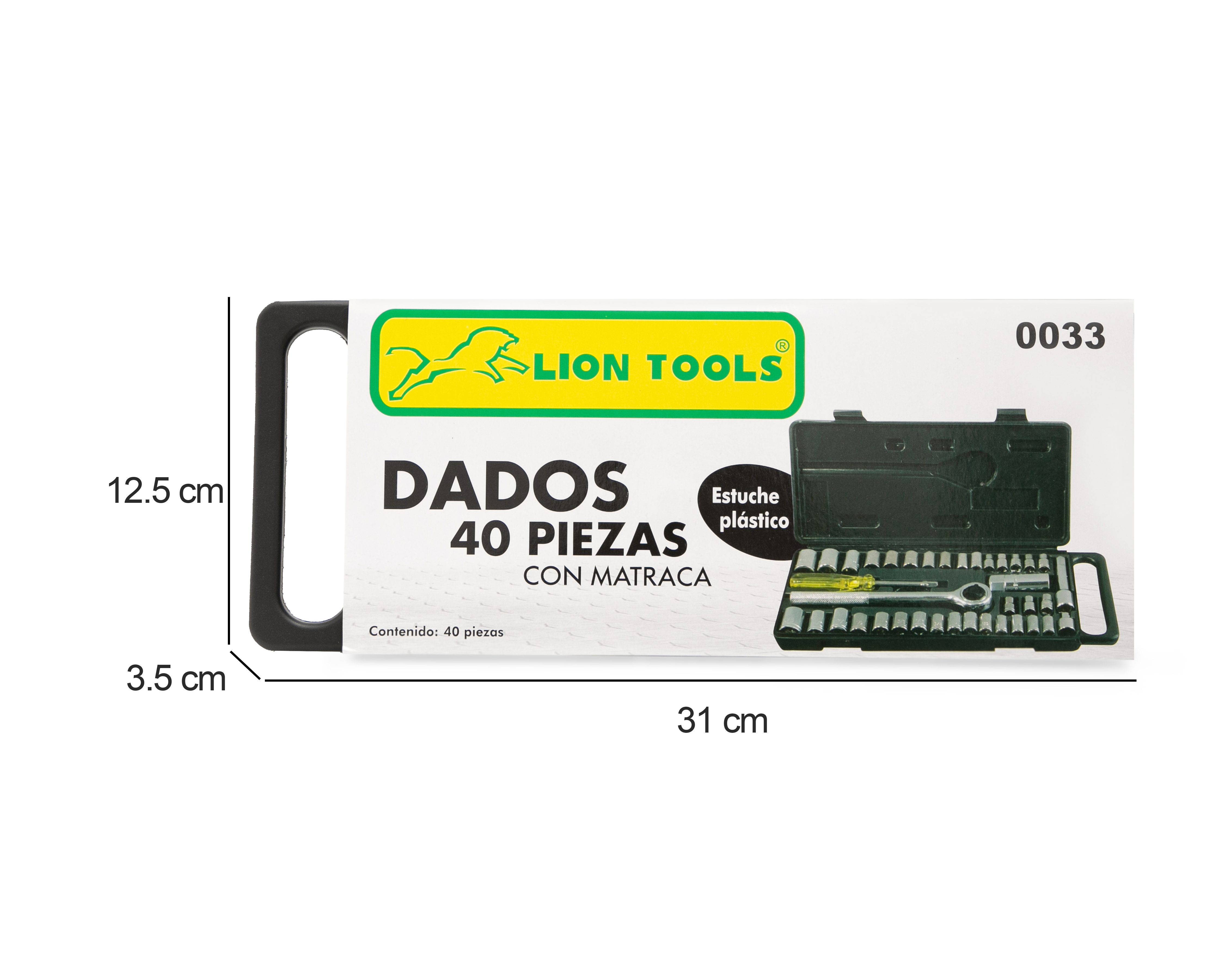 Foto 6 pulgar | Foto 5 | Juego de Dados Lion Tools con Matraca 40 Piezas