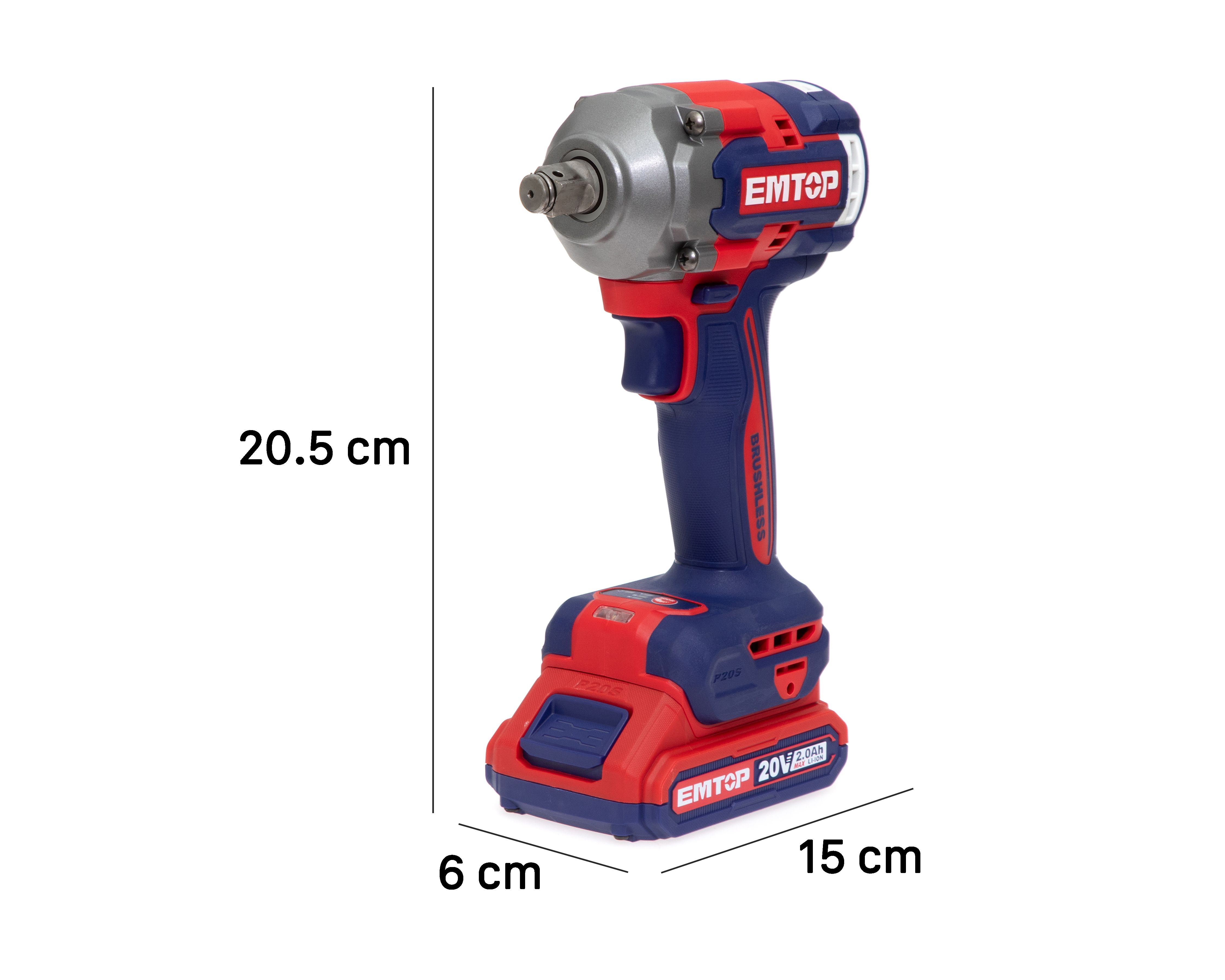 Foto 7 | Foto 7 | Llave de Impacto Emtop con Accesorios