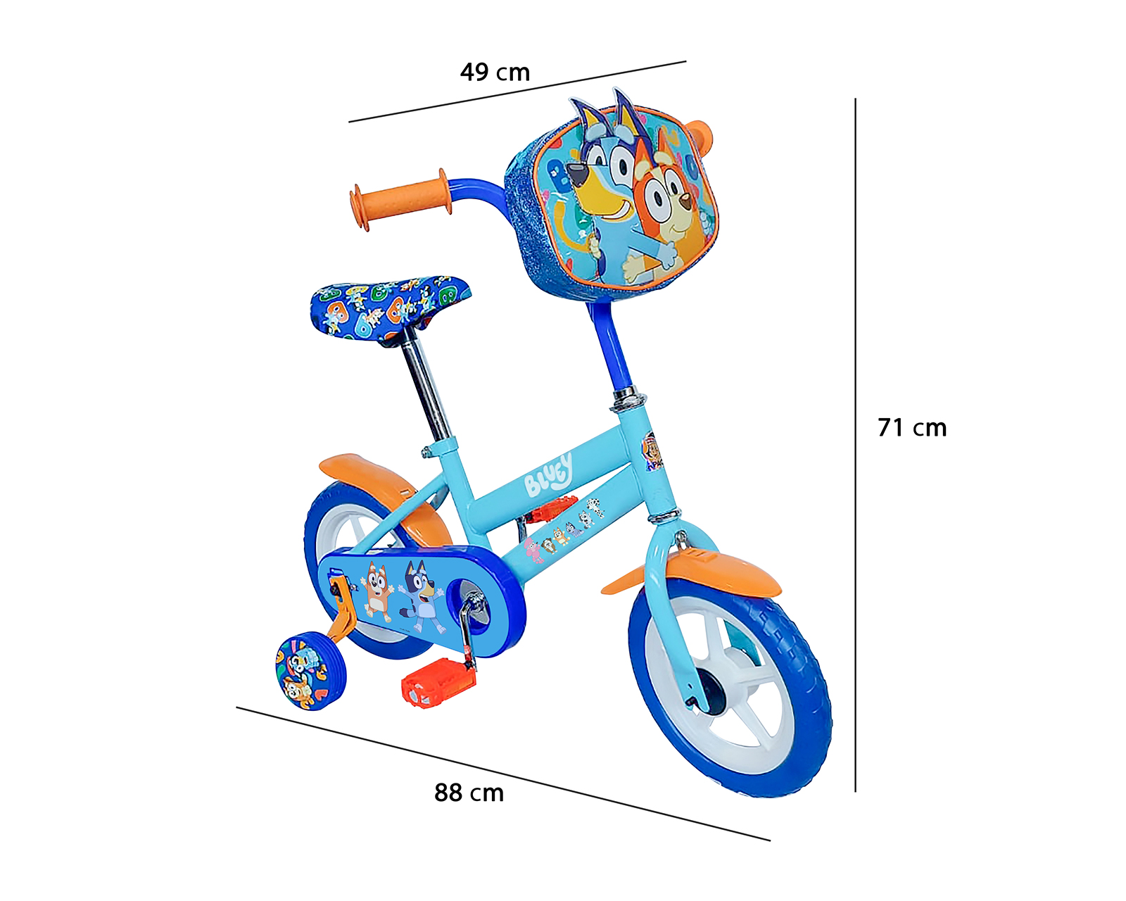 Foto 6 | Foto 6 | Bicicleta Infantil Apache Bluey Rodada 12 Azul