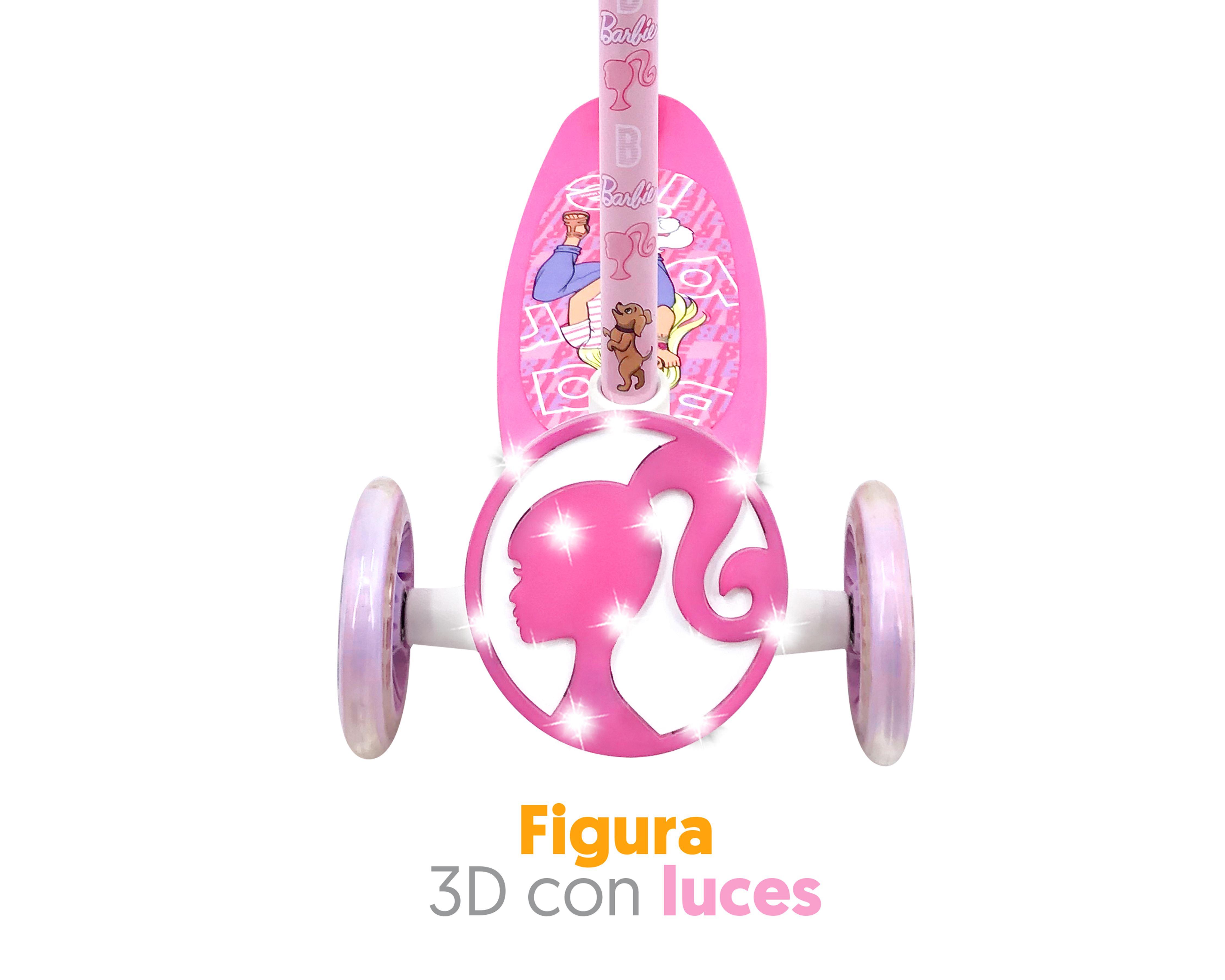 Foto 4 pulgar | Foto 3 | Scooter para Niña Apache Barbie con Luces