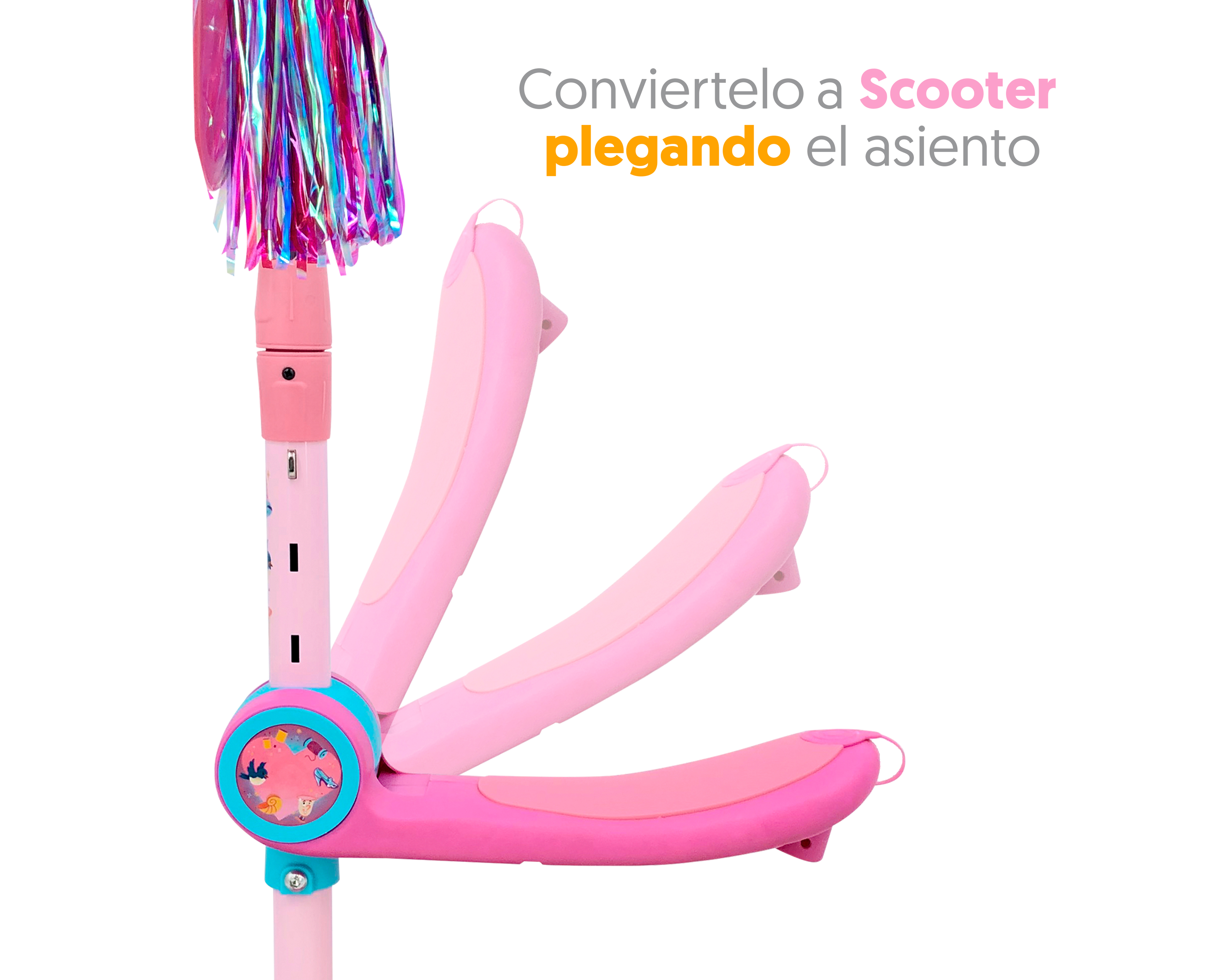 Foto 2 | Foto 2 | Scooter para Niña Apache Disney Princesas 2 en 1