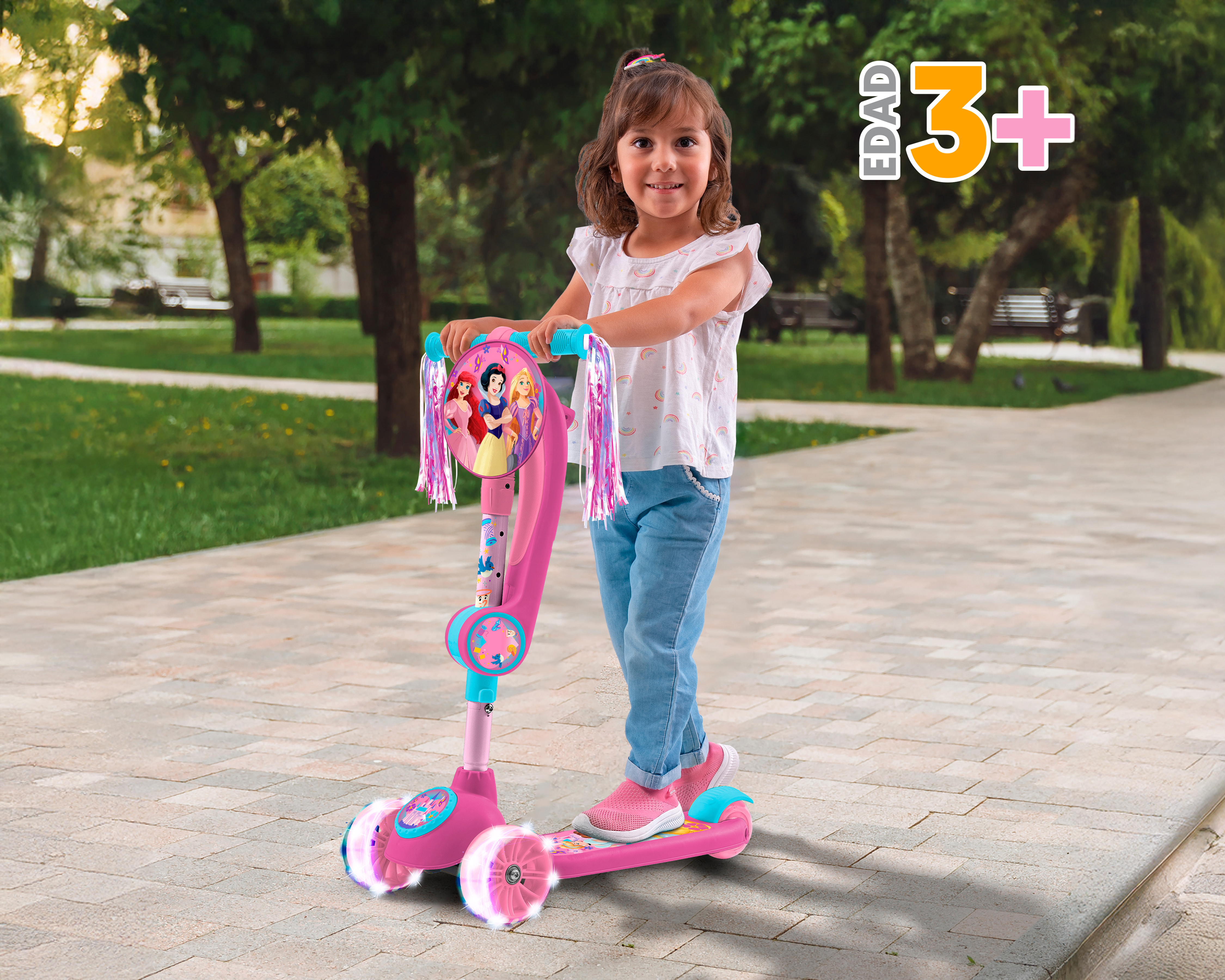 Foto 5 pulgar | Foto 4 | Scooter para Niña Apache Disney Princesas 2 en 1