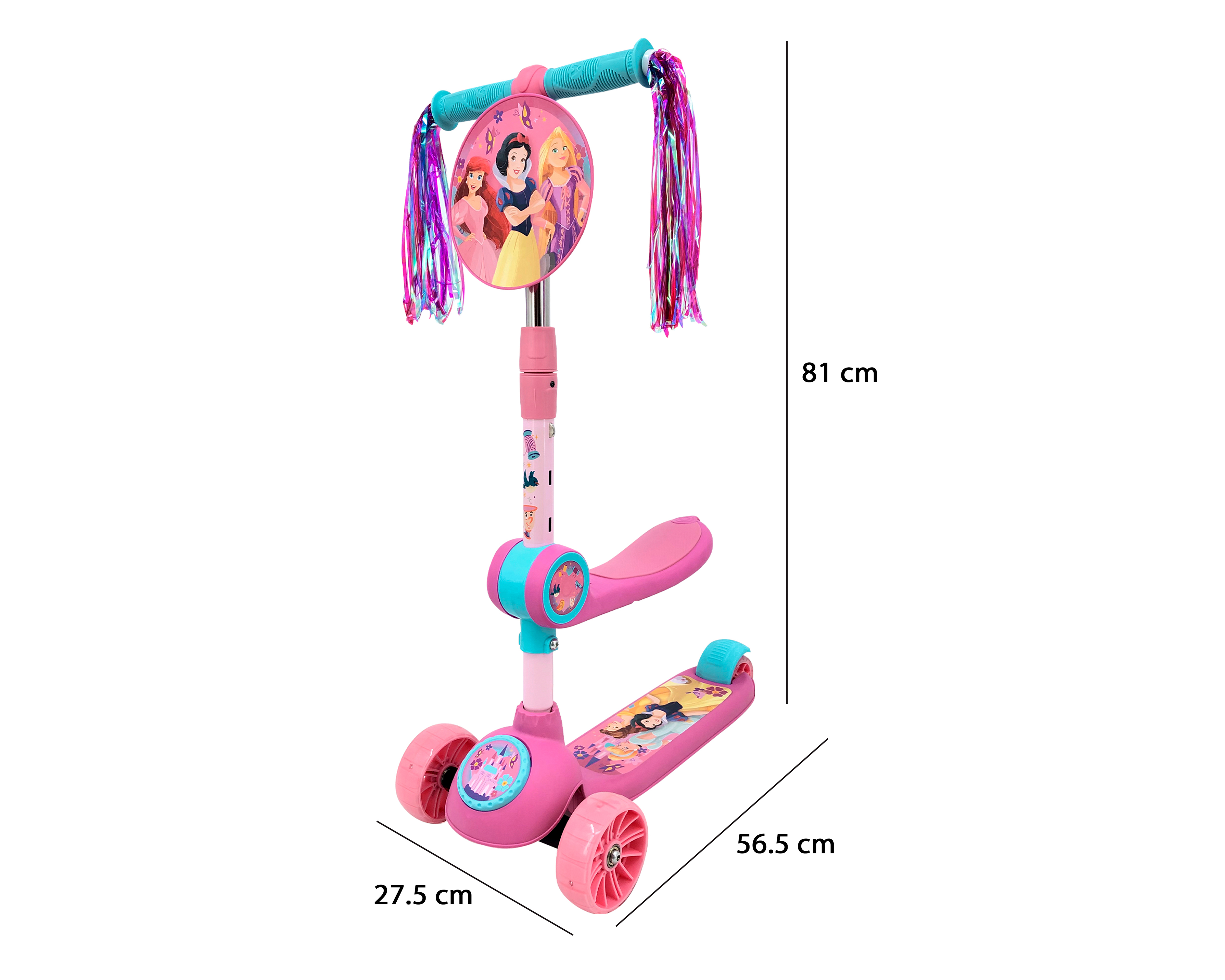 Foto 7 pulgar | Foto 6 | Scooter para Niña Apache Disney Princesas 2 en 1